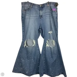 Jeans Flared By Torrid In Blue Denim, Size: 20
