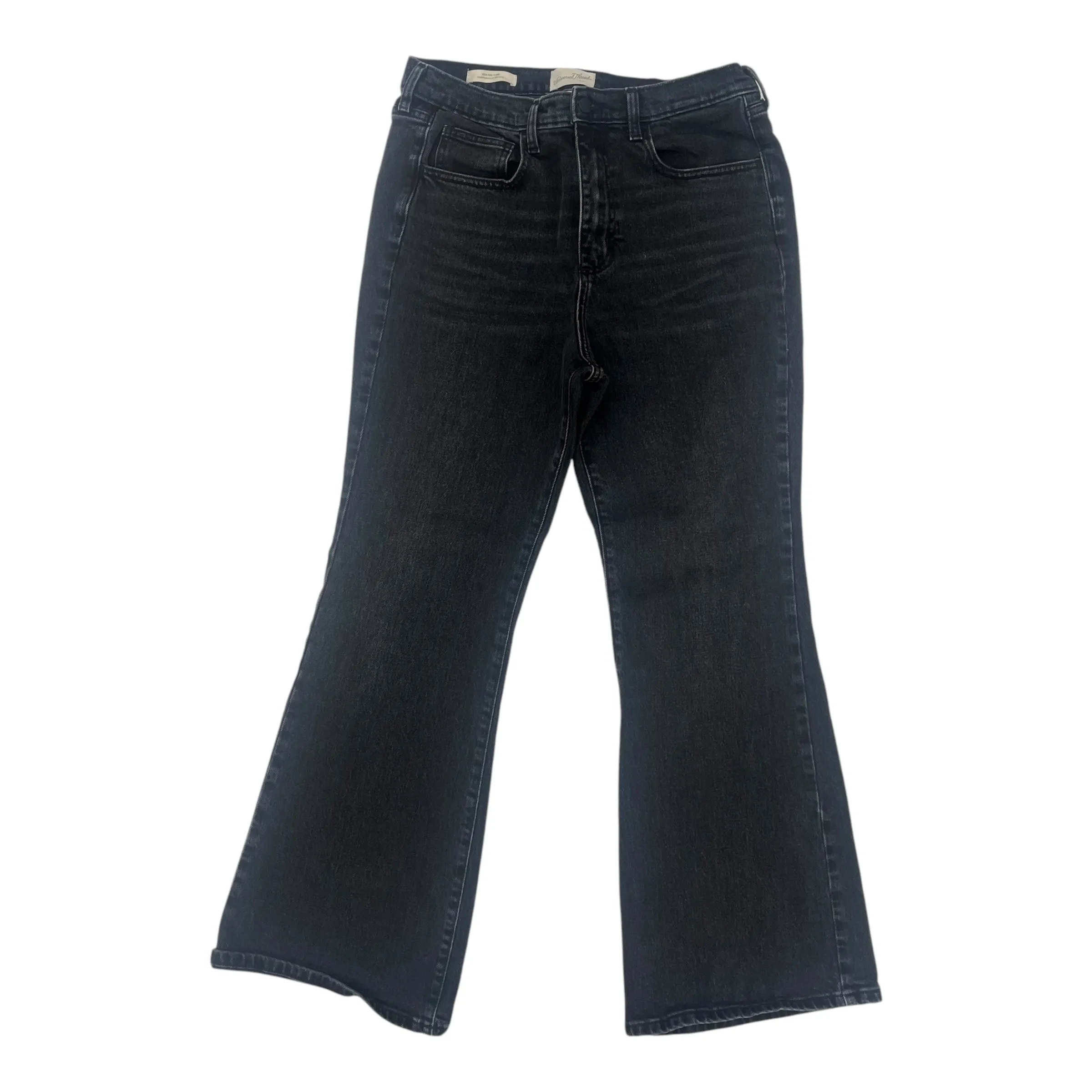 Jeans Flared By Universal Thread In Black Denim, Size:10