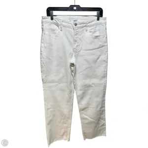 Jeans Flared By Vervet In White, Size: 12