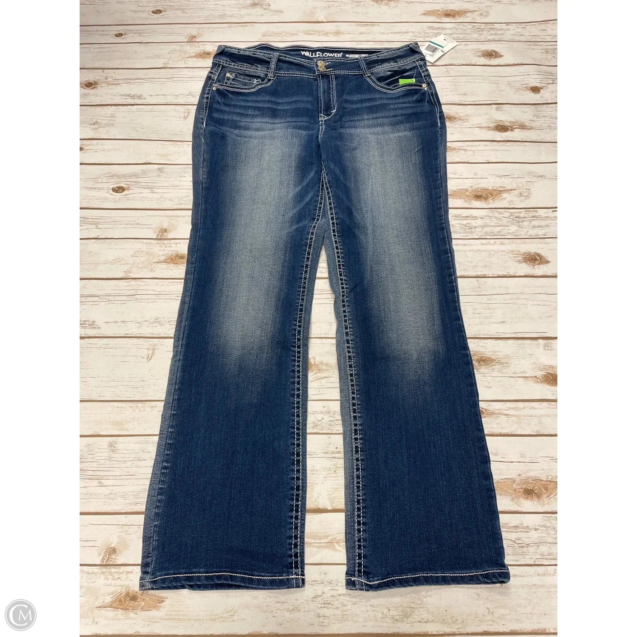 Jeans Flared By Wallflower In Blue, Size: 16l
