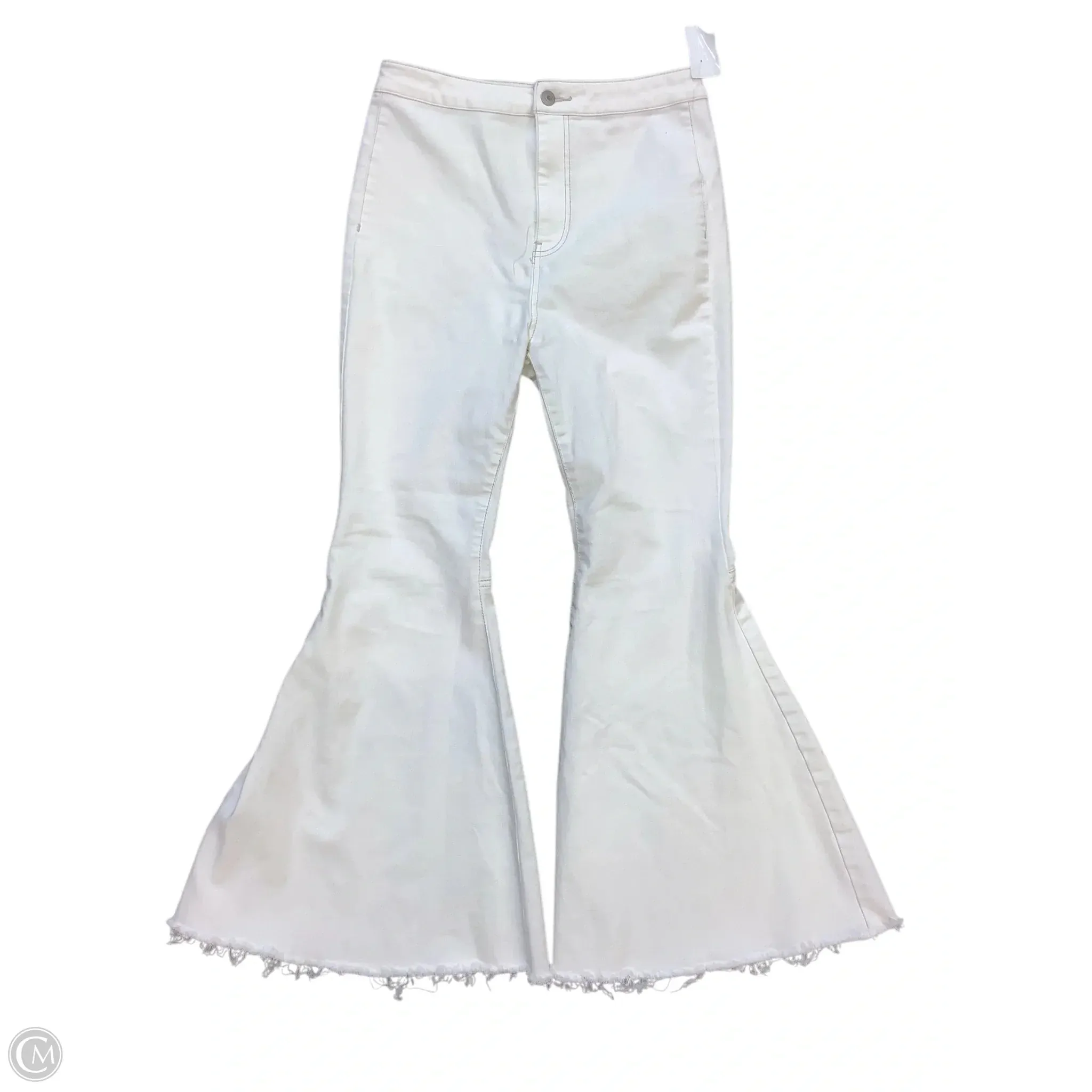 Jeans Flared By We The Free In White Denim, Size: 10