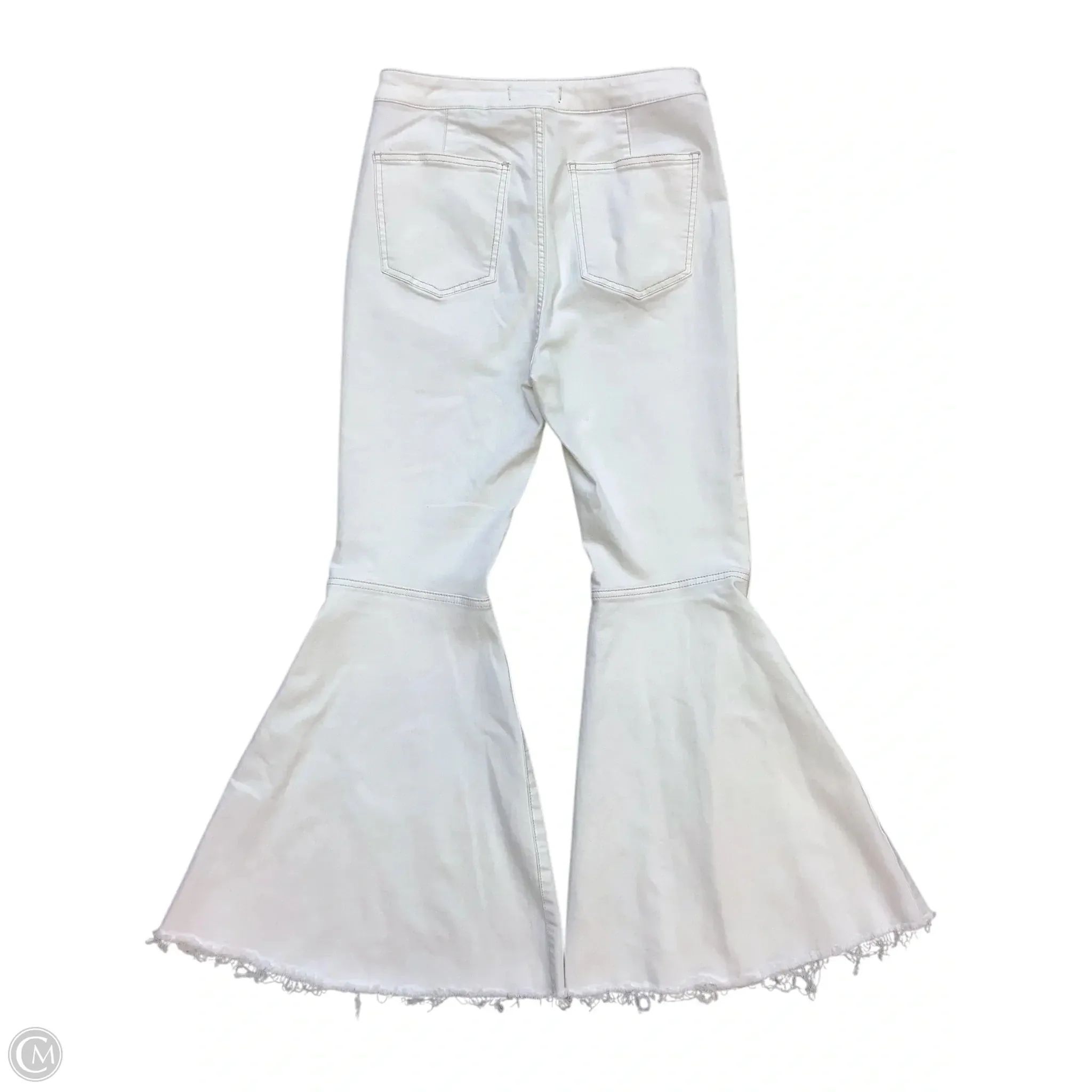 Jeans Flared By We The Free In White Denim, Size: 10