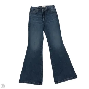 Jeans Flared By Wrangler In Blue Denim, Size: 2
