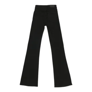 Jeans Flared By Zara In Black Denim, Size:2