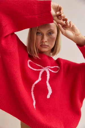 Juliette Knit Jumper (Red)