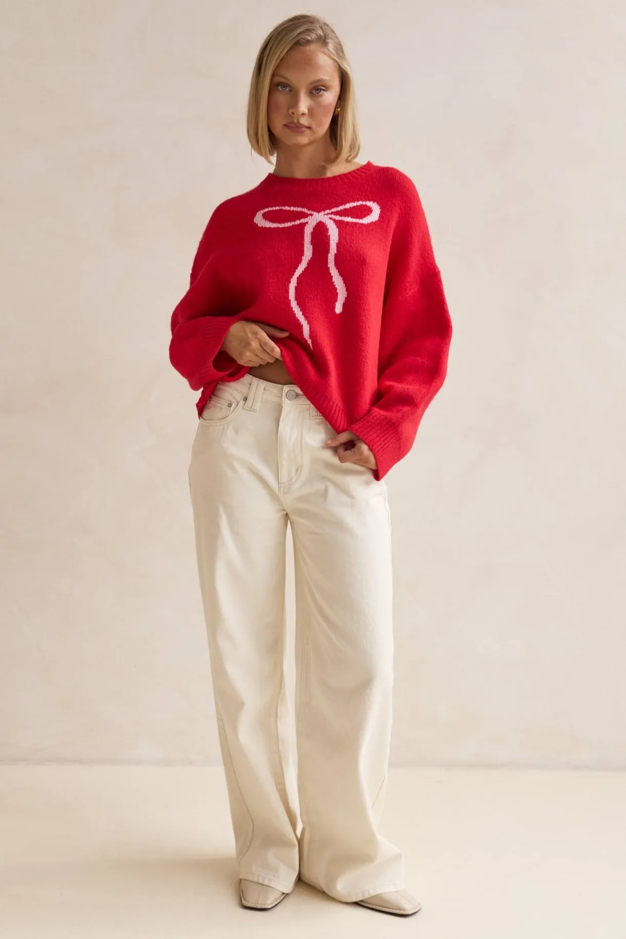 Juliette Knit Jumper (Red)