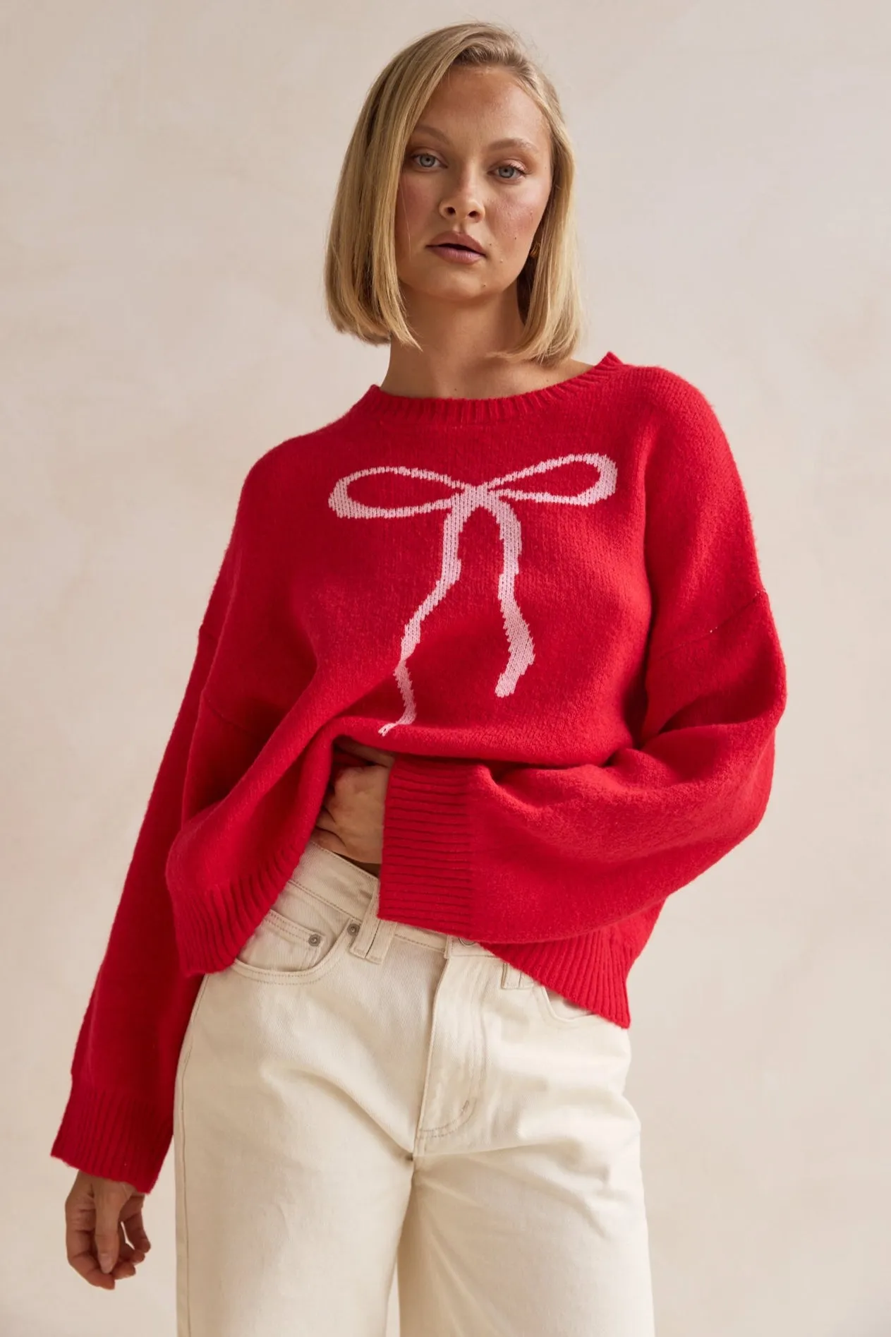 Juliette Knit Jumper (Red)