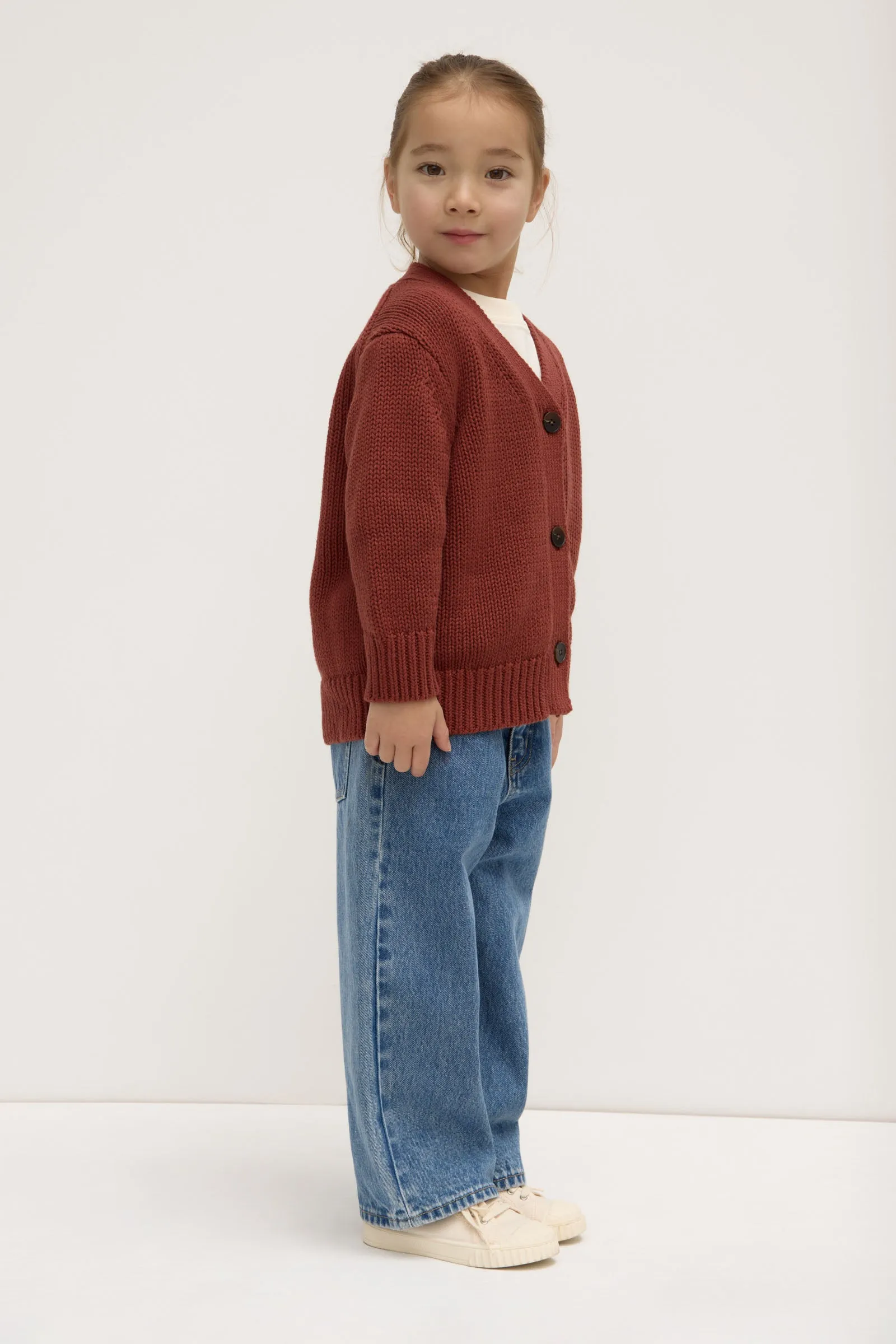 Kids Cotton Knit Cardigan