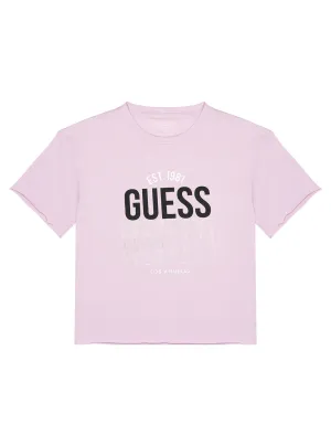 Lilla Flower Logo Midi T-Shirt (7-16)