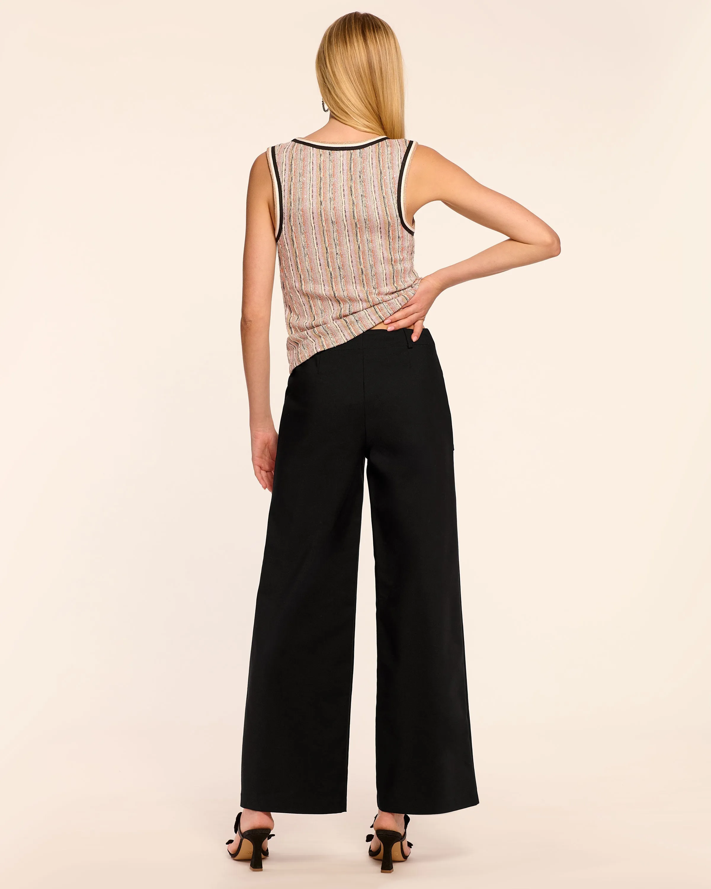 Marjory Ankle Length Stretch Cotton Pant