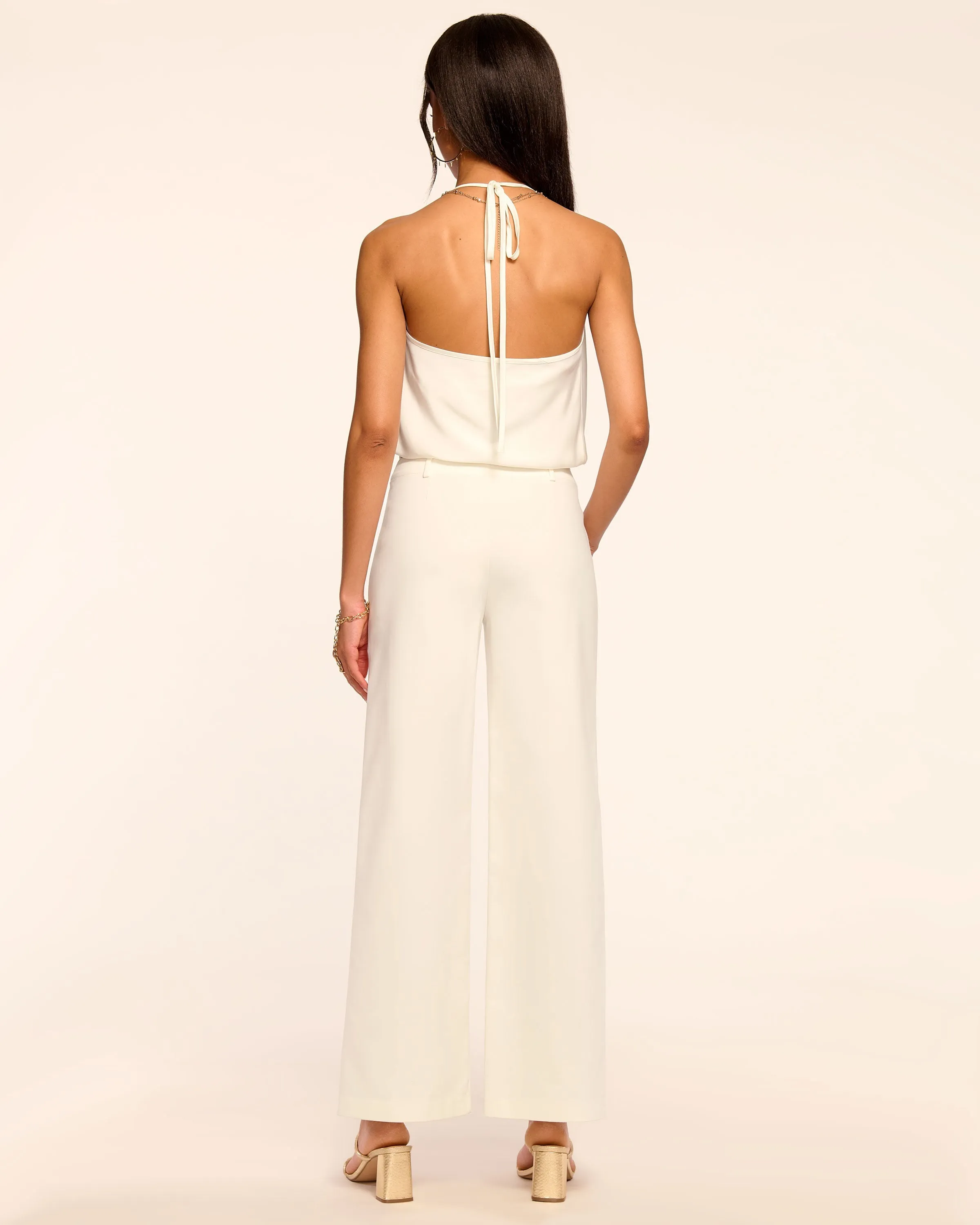 Marjory Ankle Length Stretch Cotton Pant