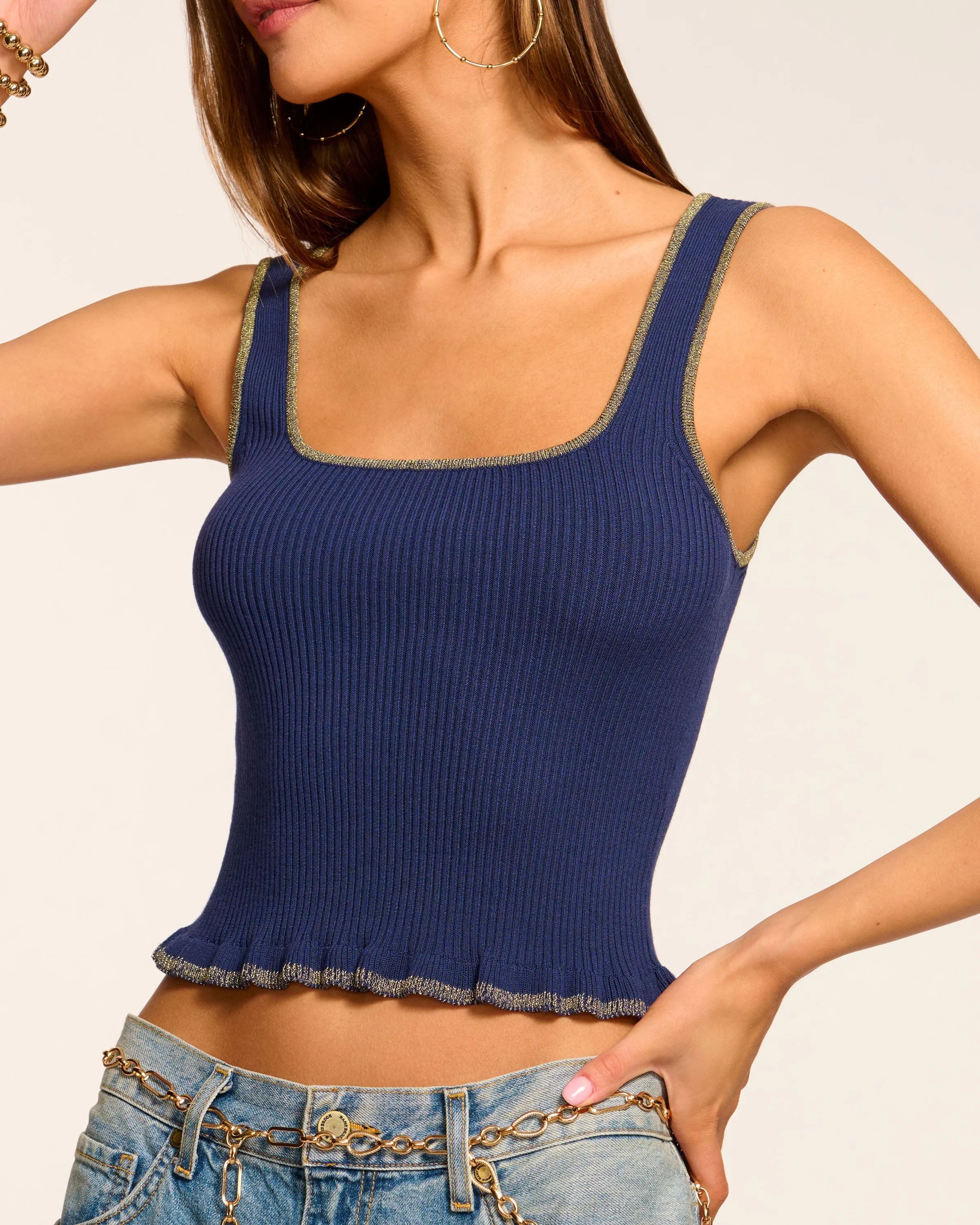 Maude Knit Scoop Neck Tank Top