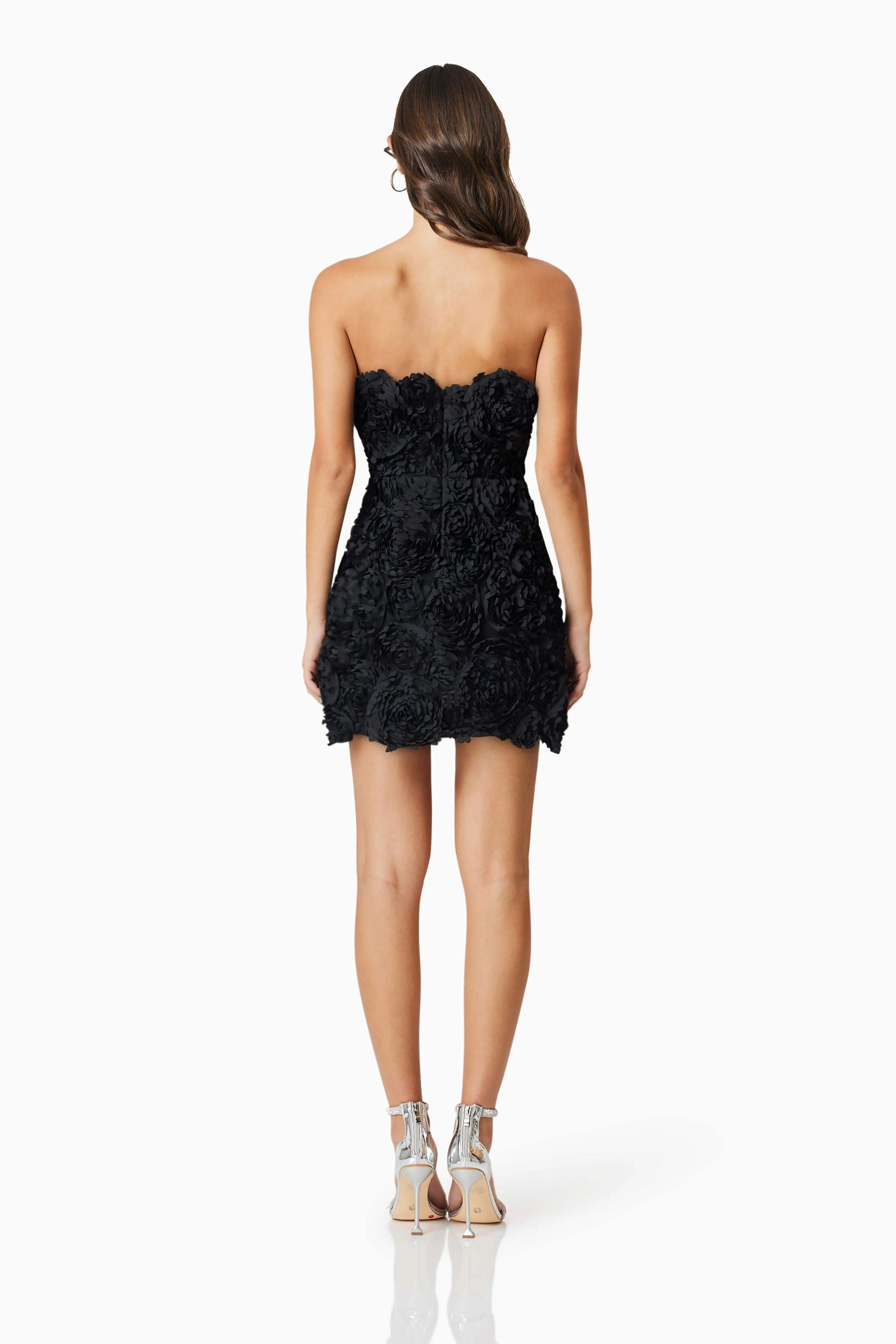 Megan Strapless Mini Dress In Black