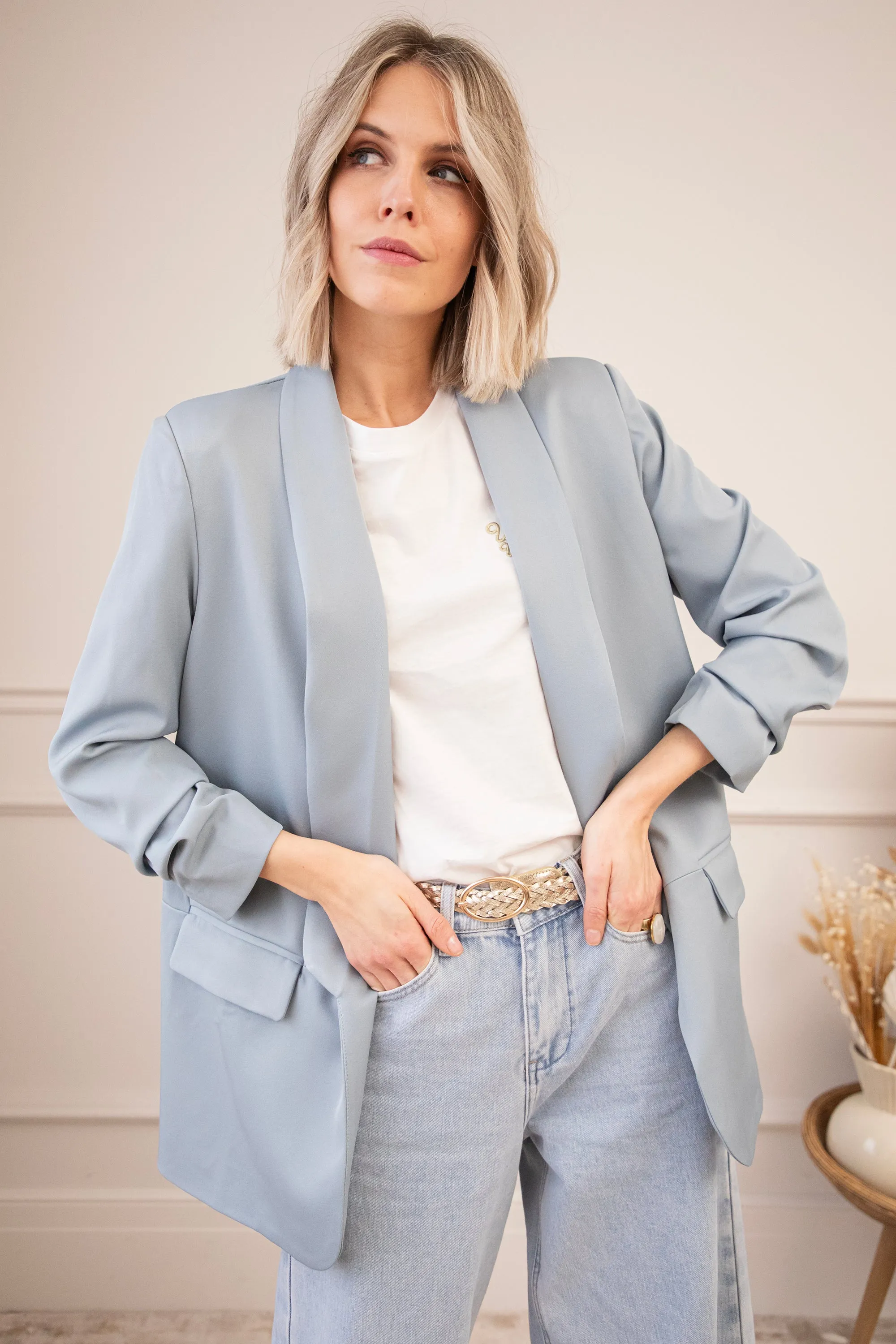 My Number One Powder Blue - Blazer