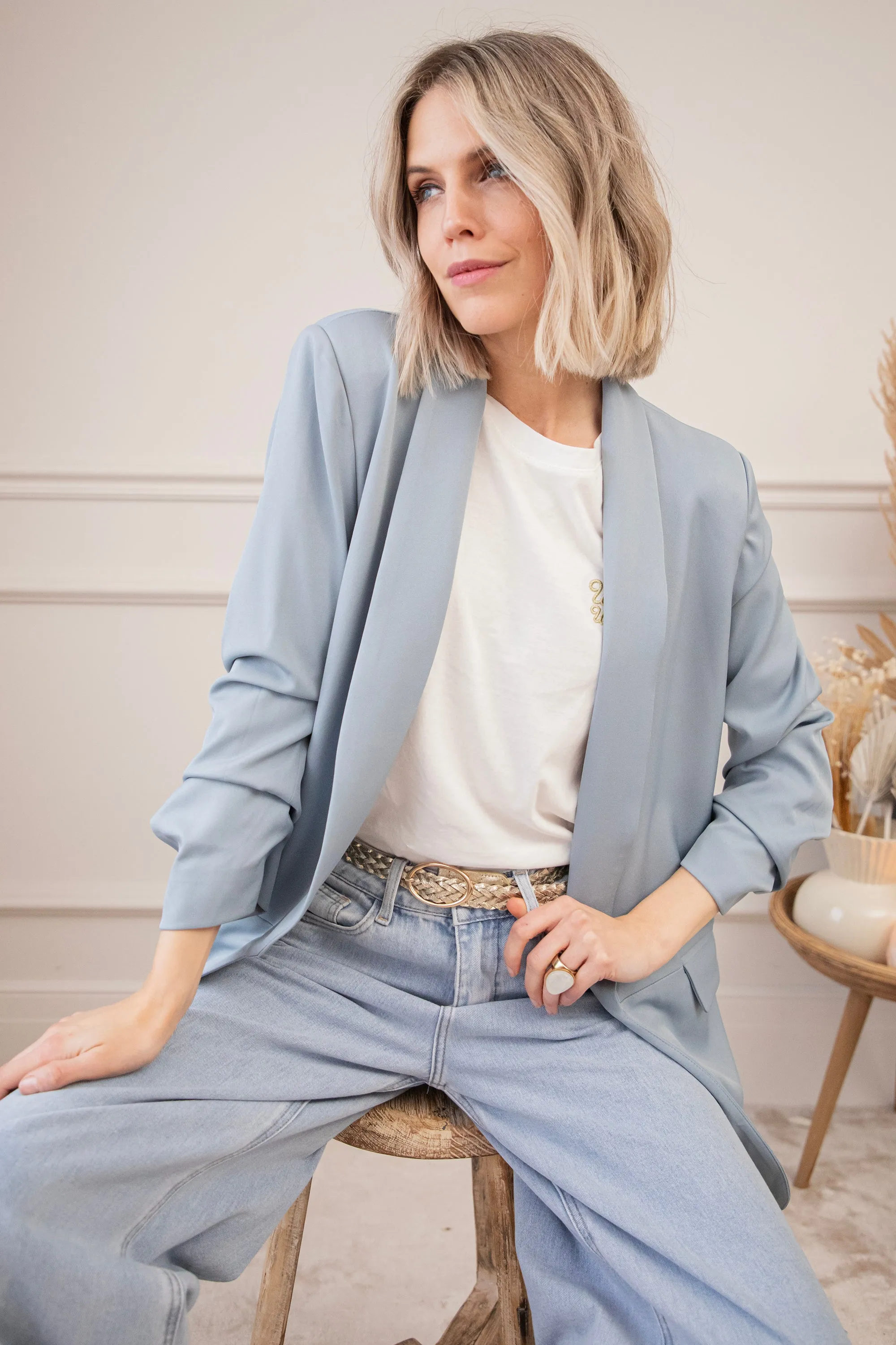 My Number One Powder Blue - Blazer