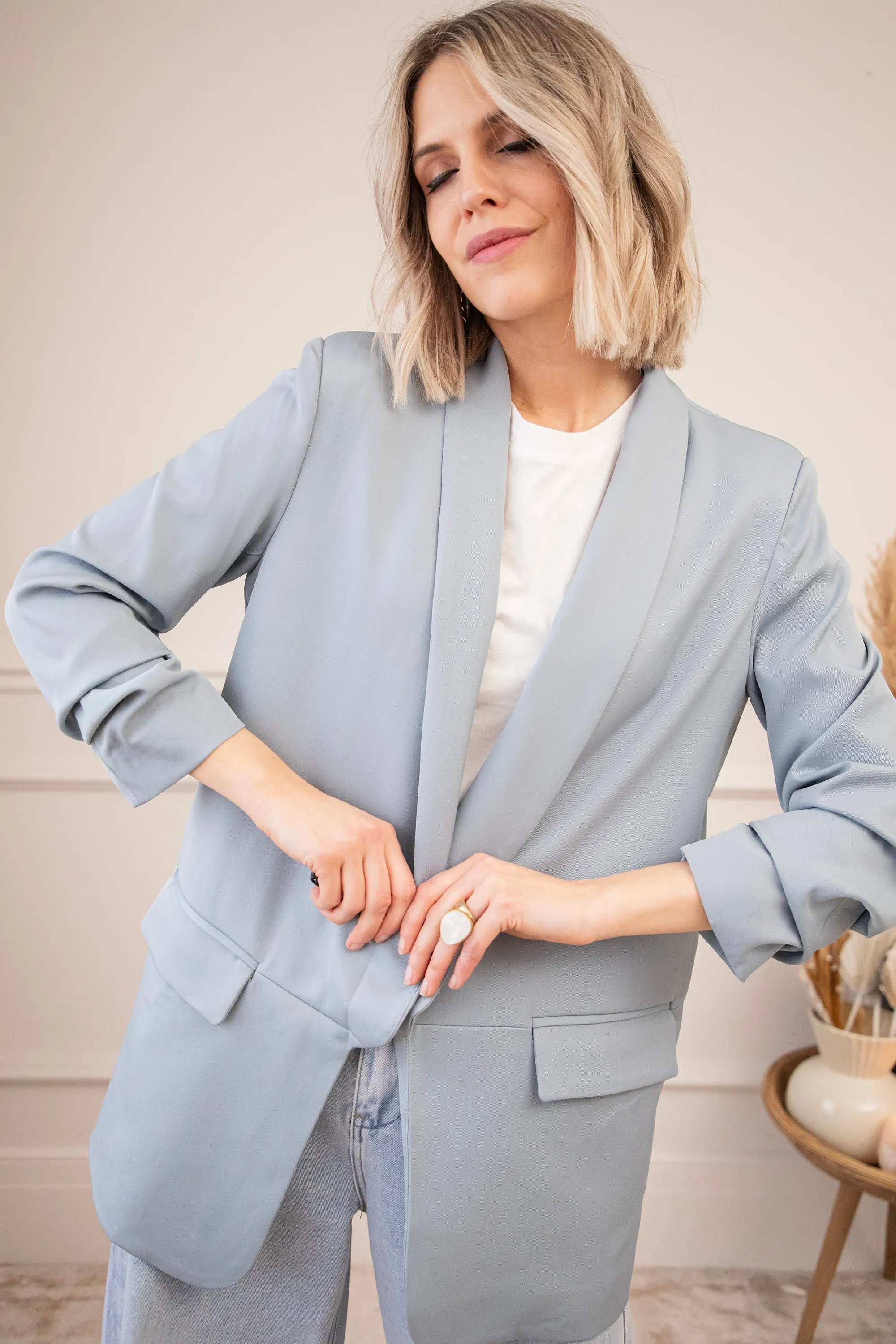My Number One Powder Blue - Blazer