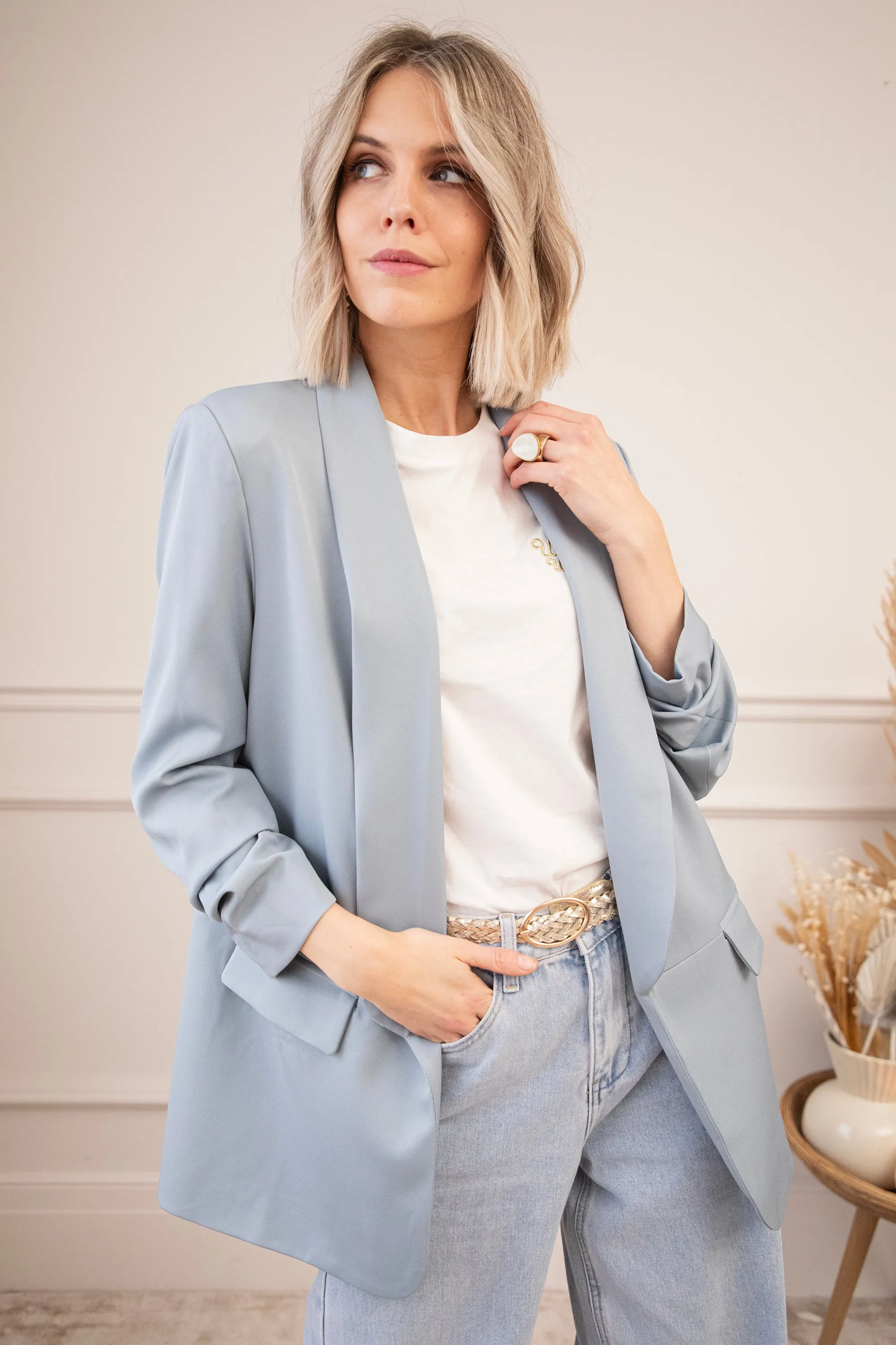 My Number One Powder Blue - Blazer