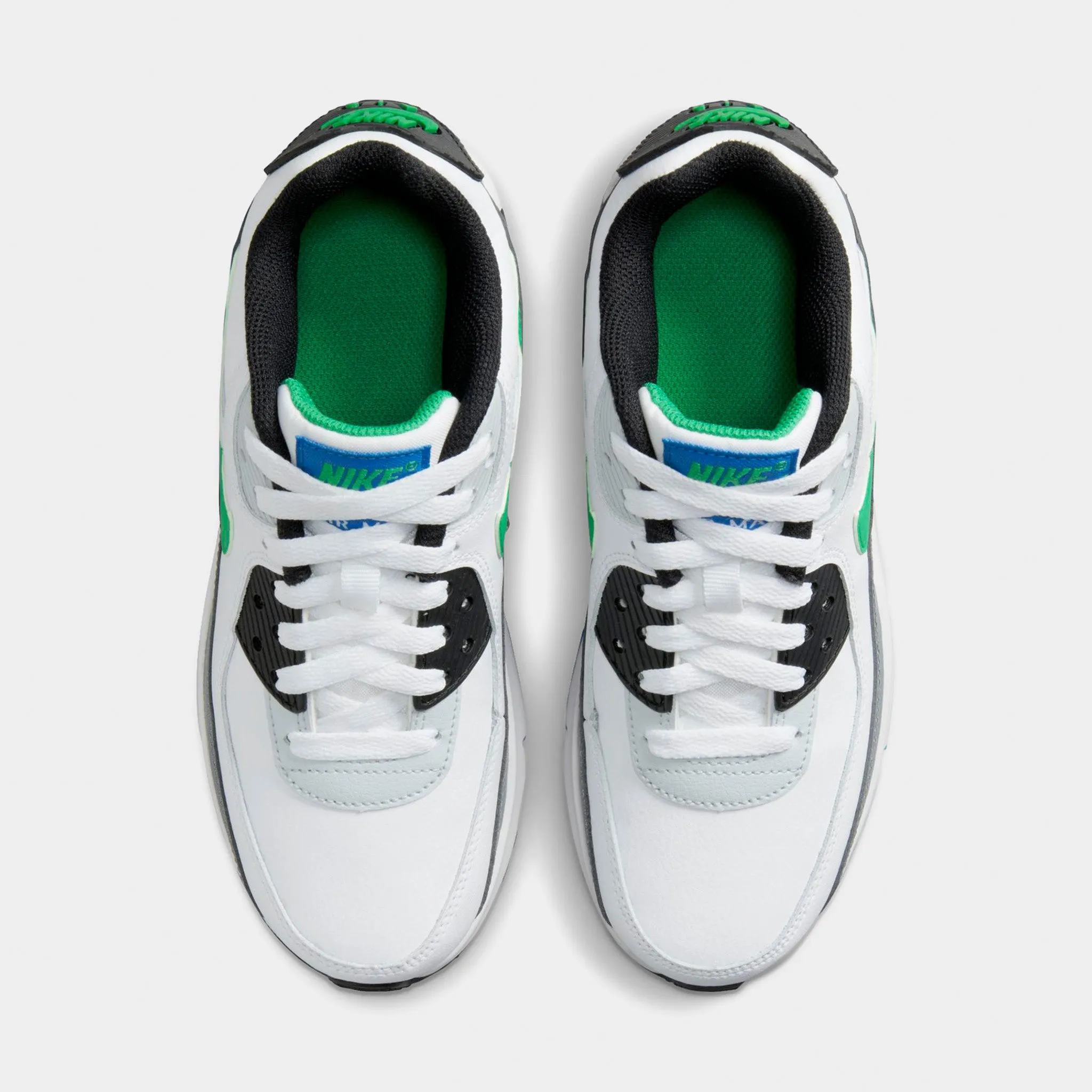 Nike Air Max 90 Leather GS White / Stadium Green - Pure Platinum