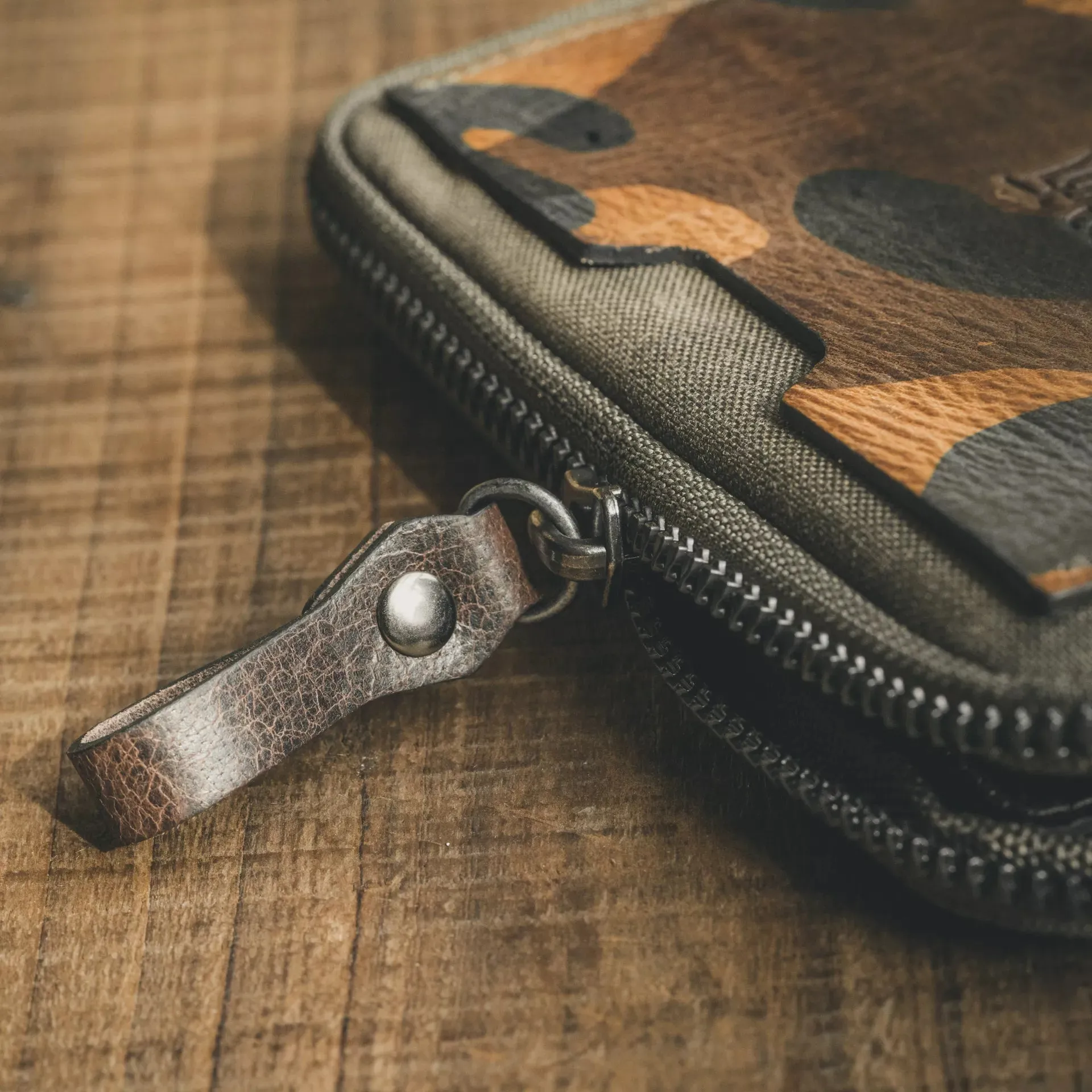 Nylon   Leather Passport Pouch / Travel Folio
