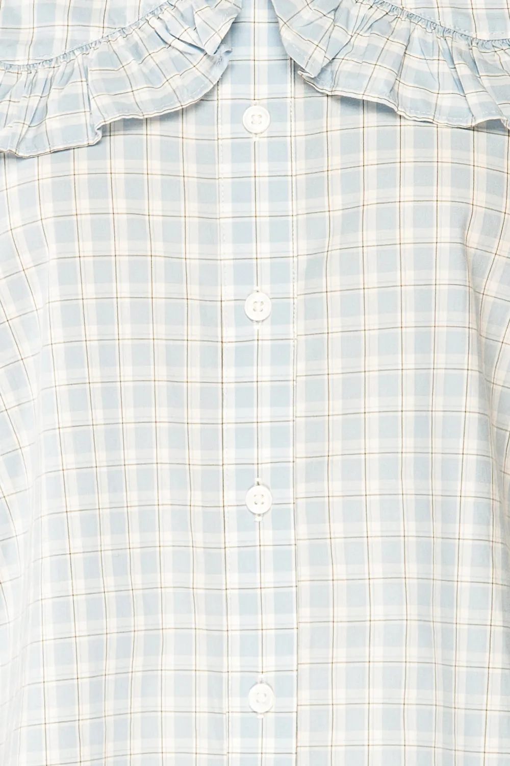 Olsztynek | Checkered Blouse w/ Peter Pan Collar