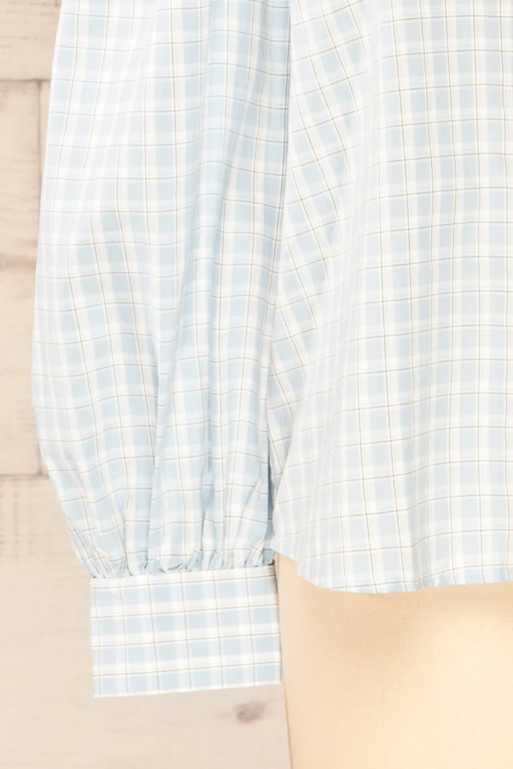 Olsztynek | Checkered Blouse w/ Peter Pan Collar