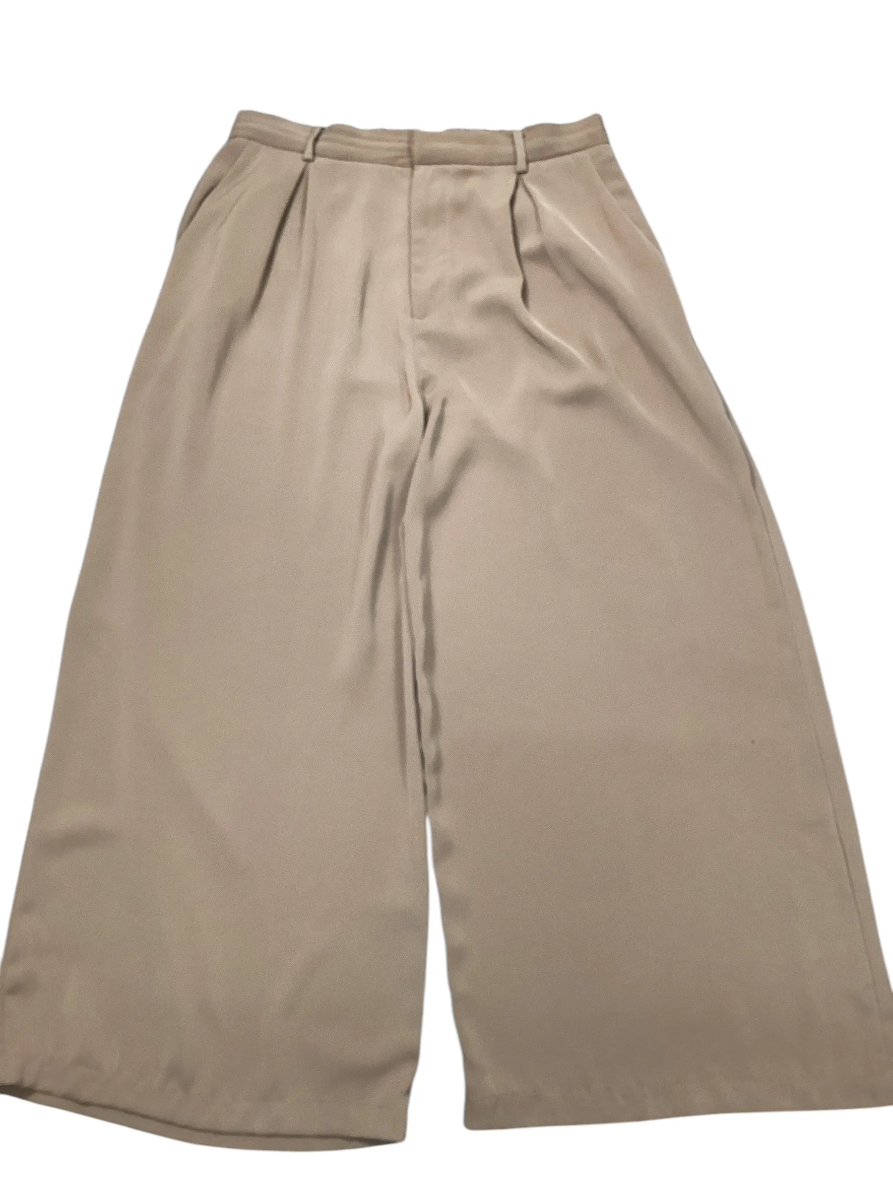 Pants Wide Leg By Clothes Mentor In Tan, Size:Xl