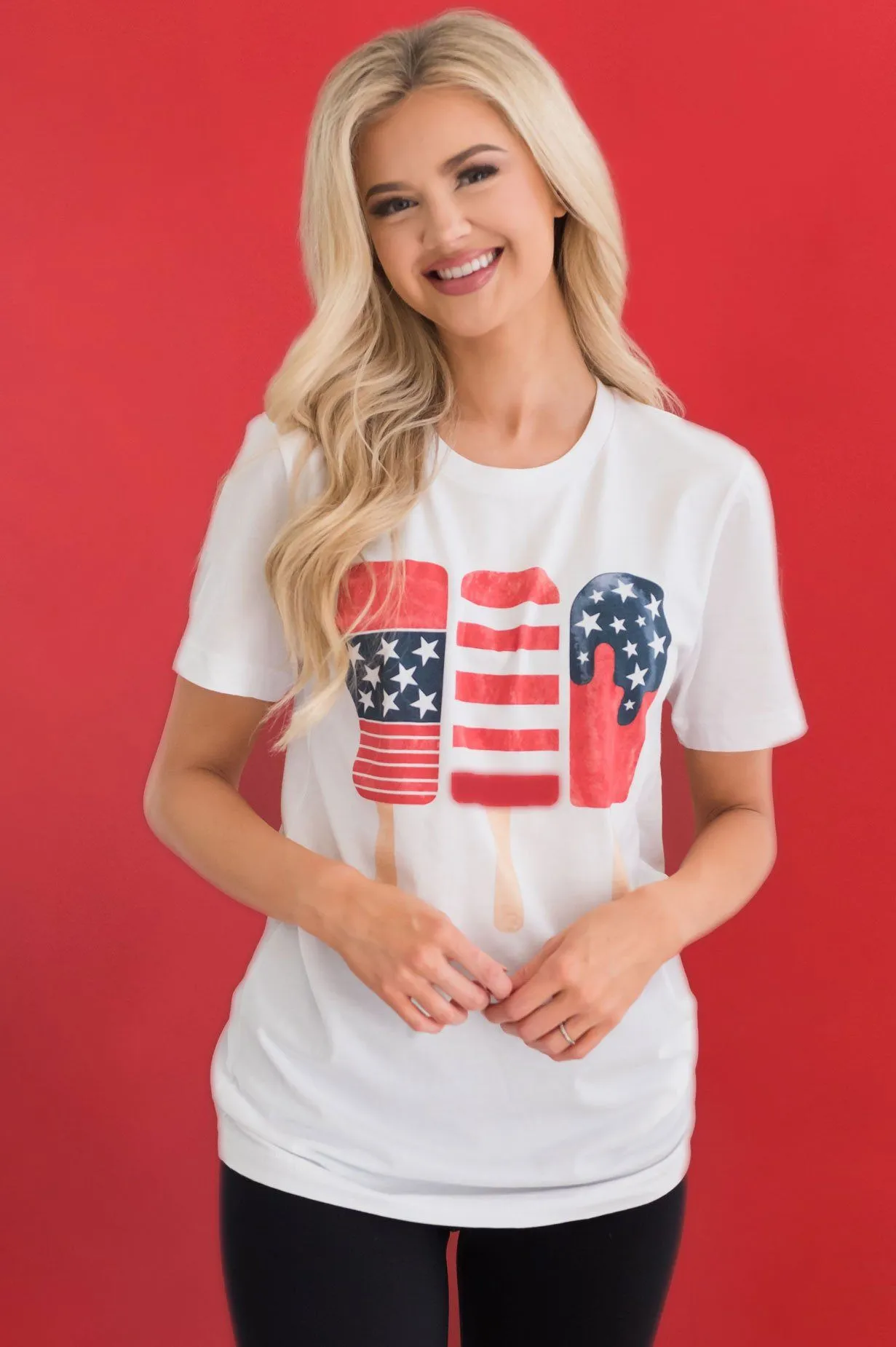 Patriotic Popsicles Modest Graphic Tee