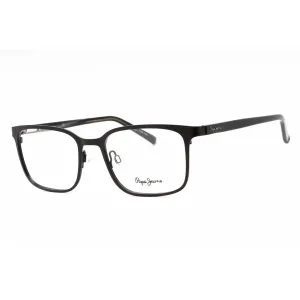 Pepe Jeans Men's Eyeglasses - Black Metal Rectangular Full Rim Frame | PJ1324 C1