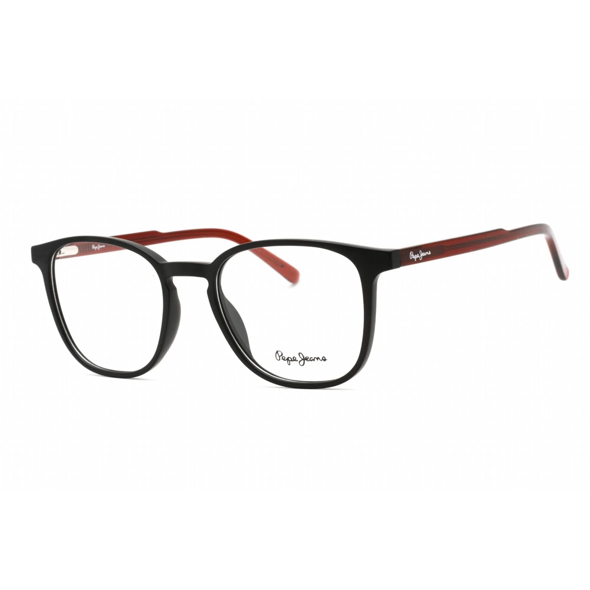 Pepe Jeans Men's Eyeglasses - Clear Lens Black Plastic Rectangular Shape | PJ3447 C1