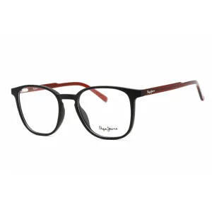 Pepe Jeans Men's Eyeglasses - Clear Lens Black Plastic Rectangular Shape | PJ3447 C1