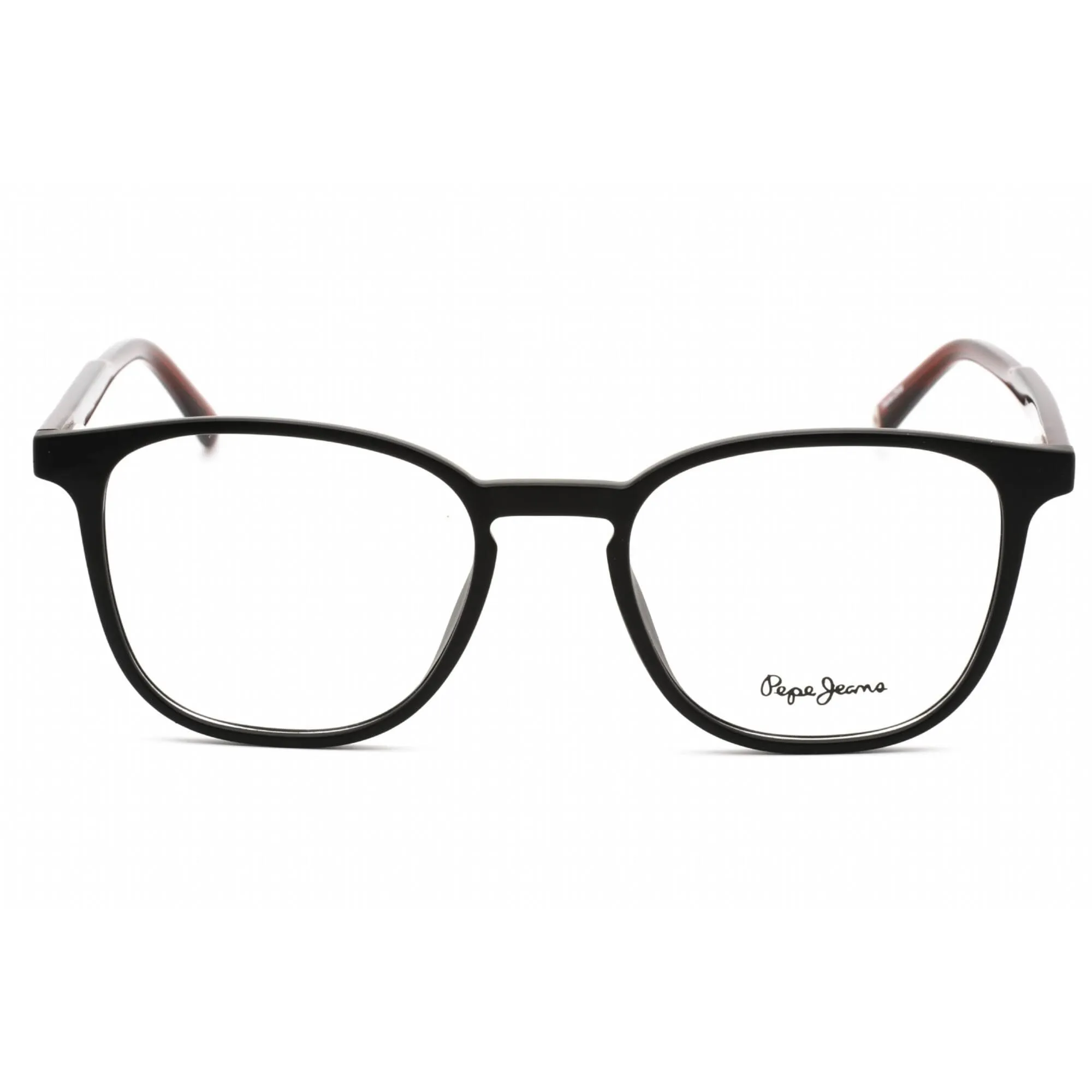 Pepe Jeans Men's Eyeglasses - Clear Lens Black Plastic Rectangular Shape | PJ3447 C1