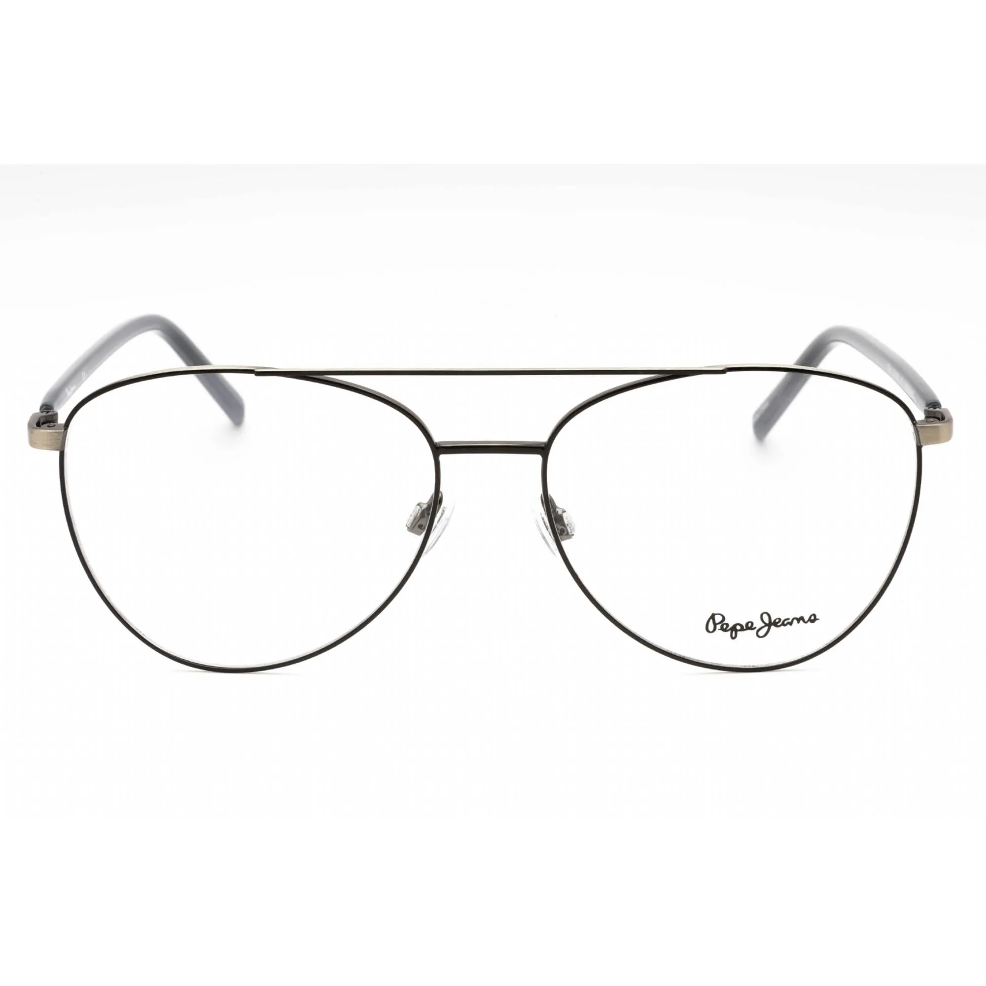 Pepe Jeans Women's Eyeglasses - Black Metal Aviator Full Rim Frame | PJ1293 C1