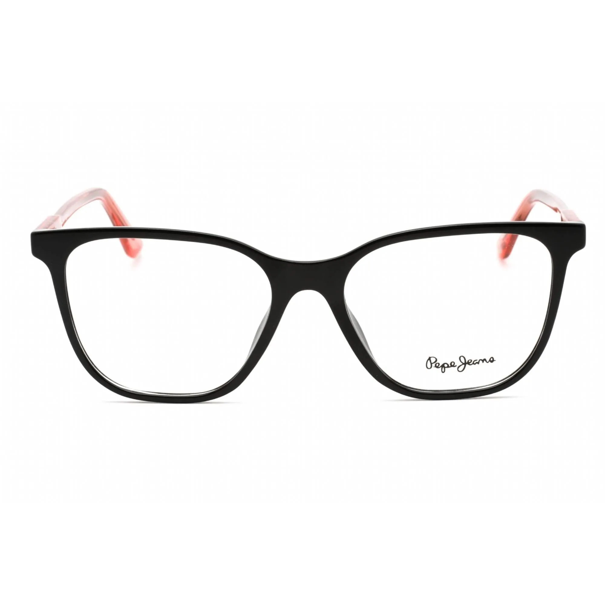 Pepe Jeans Women's Eyeglasses - Black Plastic Full Rim Rectangular Frame | PJ3448 C1