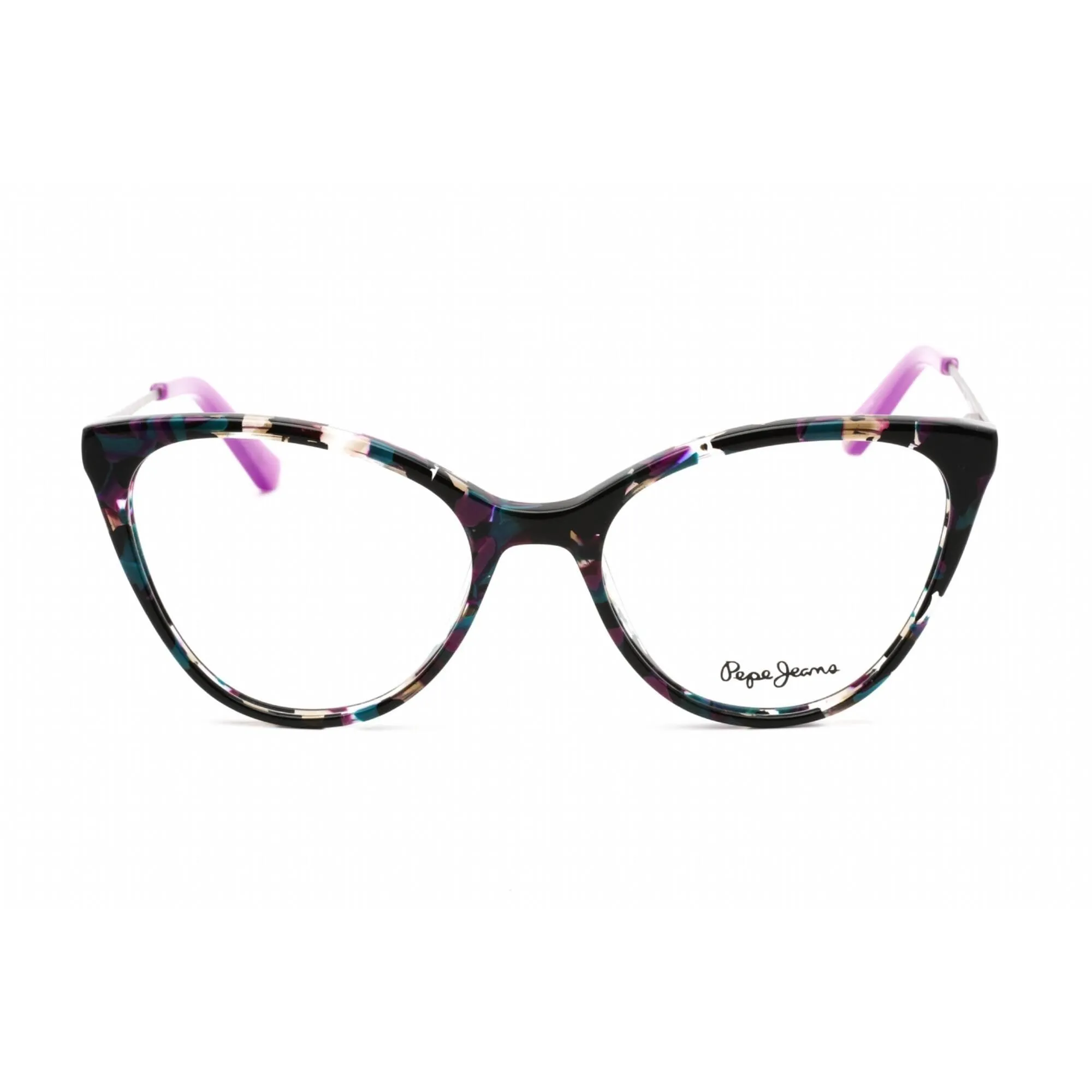 Pepe Jeans Women's Eyeglasses - Clear Lens Purple Plastic Cat Eye Frame | PJ3360 C4