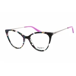Pepe Jeans Women's Eyeglasses - Clear Lens Purple Plastic Cat Eye Frame | PJ3360 C4