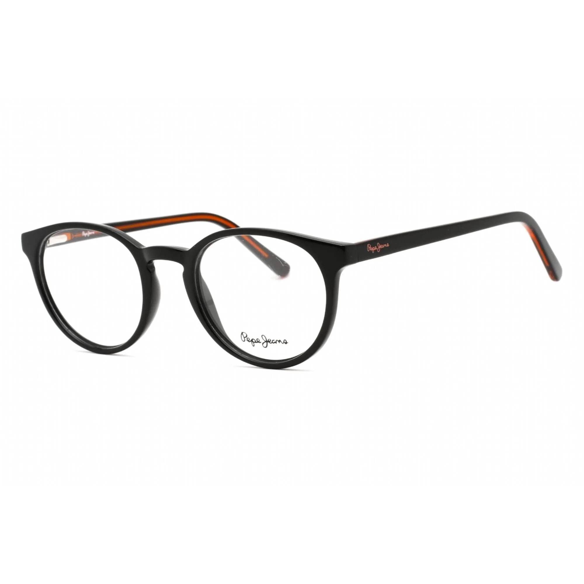 Pepe Jeans Women's Eyeglasses - Full Rim Black Plastic Round Shape Frame | PJ3428 C1
