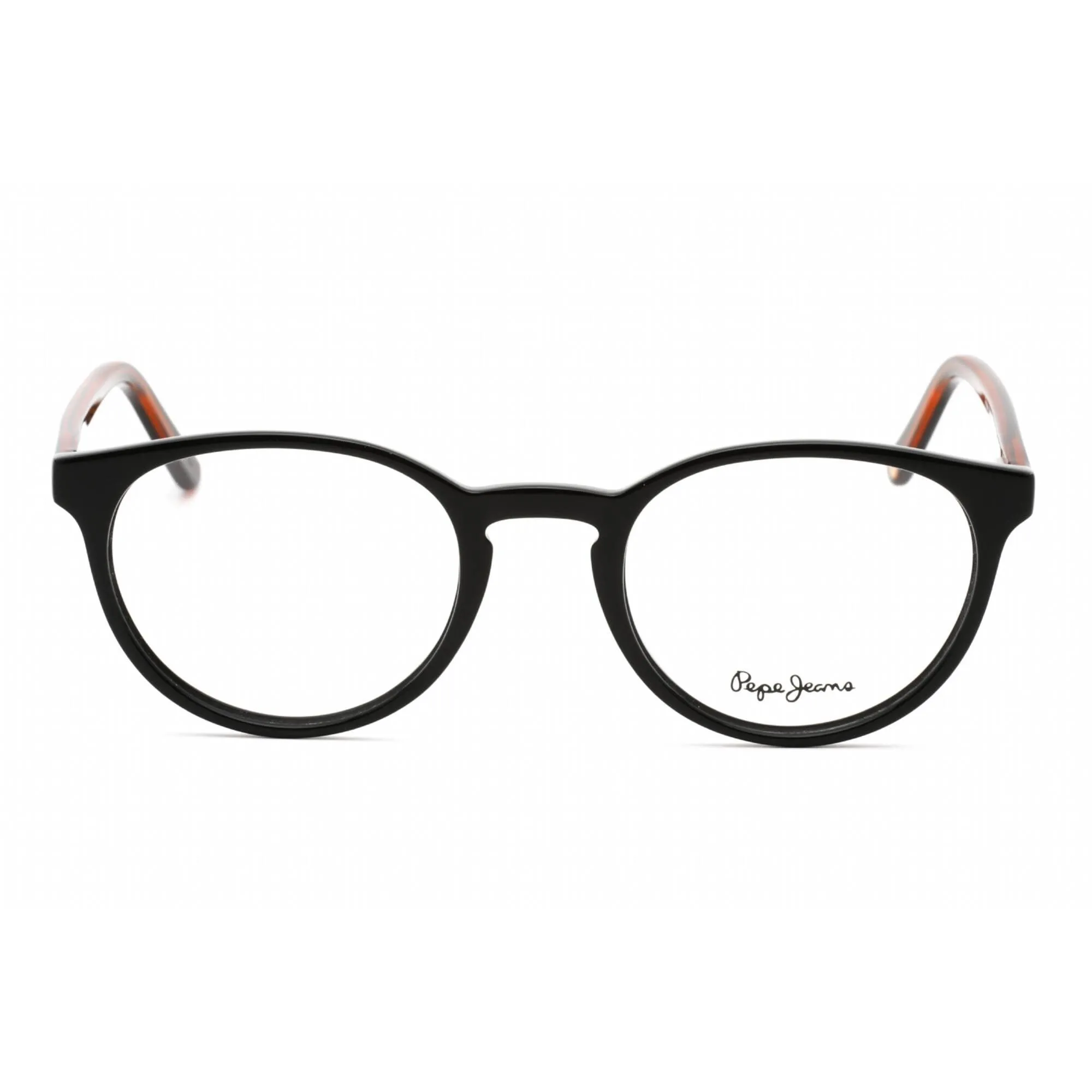 Pepe Jeans Women's Eyeglasses - Full Rim Black Plastic Round Shape Frame | PJ3428 C1