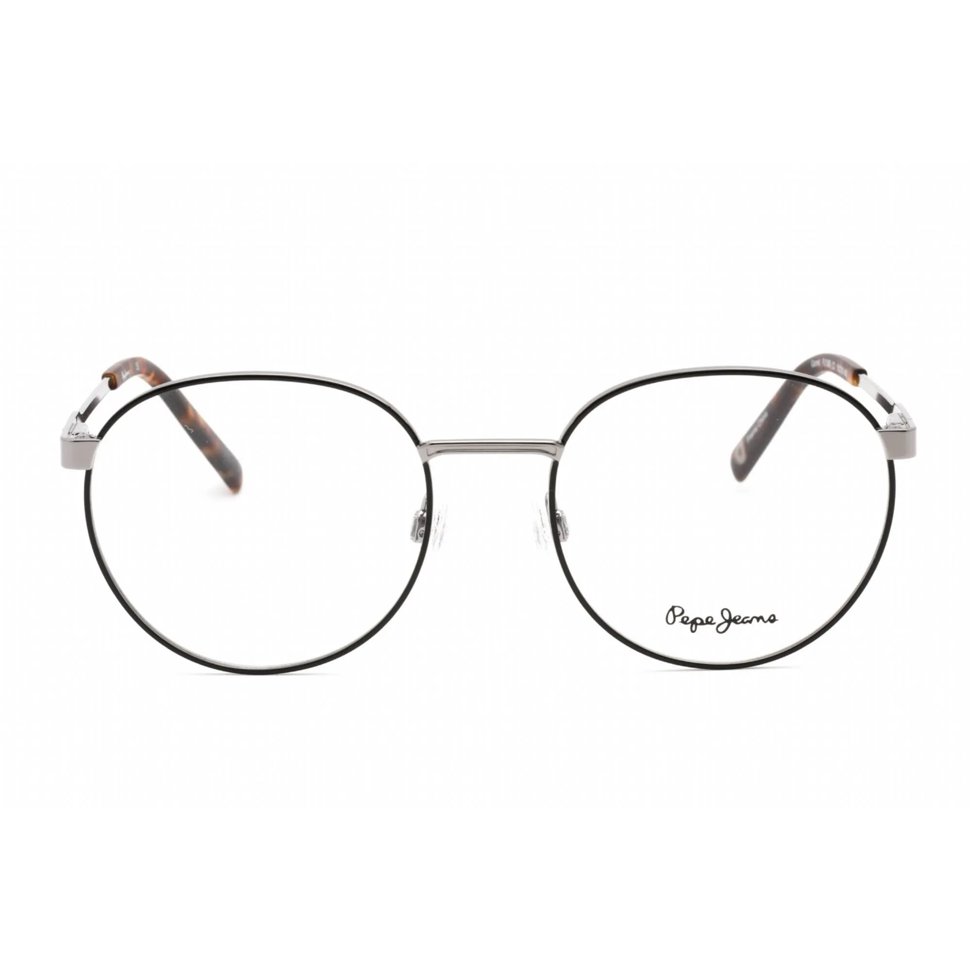Pepe Jeans Women's Eyeglasses - Full Rim Grey Black Metal Oval Frame | PJ1396 C2