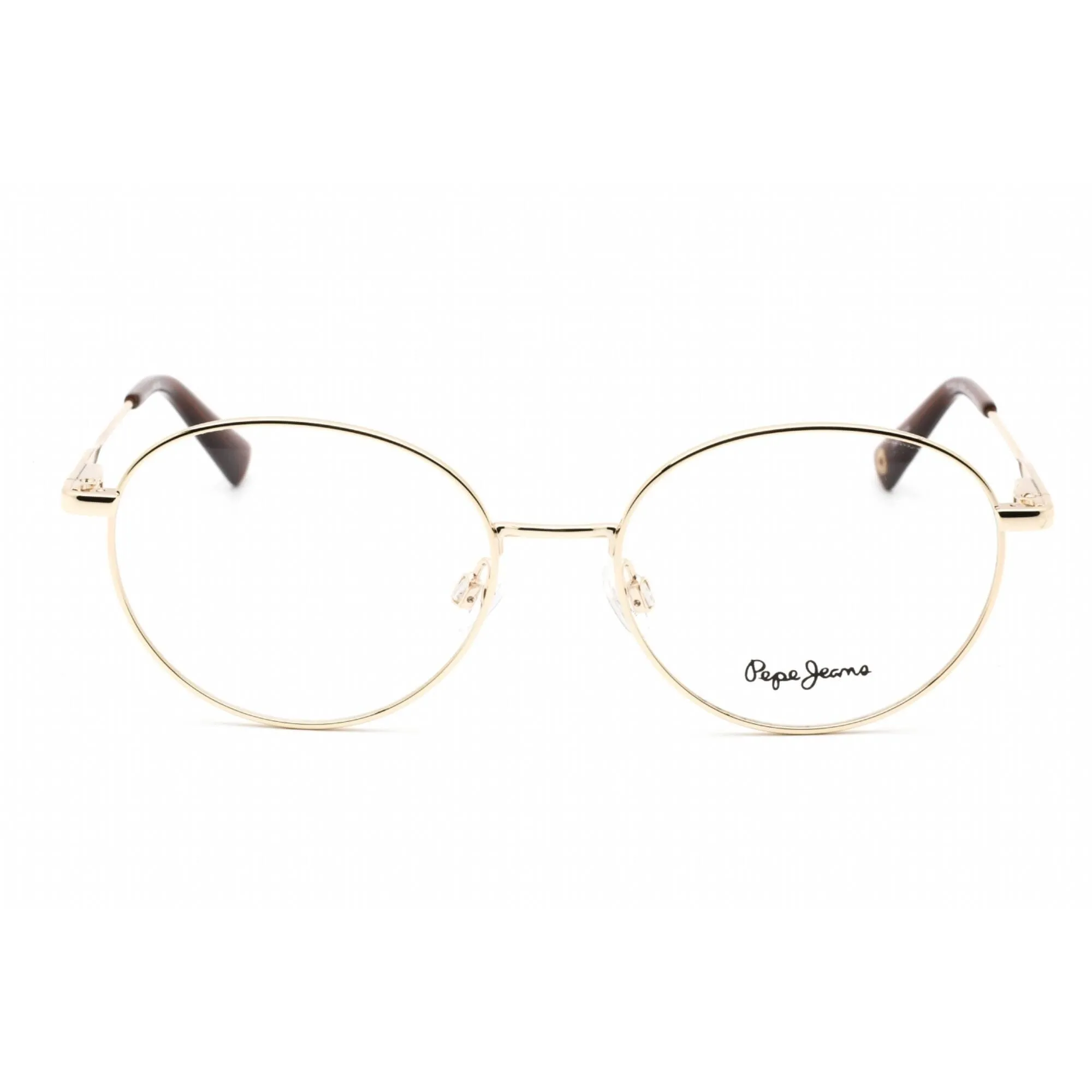 Pepe Jeans Women's Eyeglasses - Shiny Light Gold Metal Rectangular Frame | PJ1379 C4