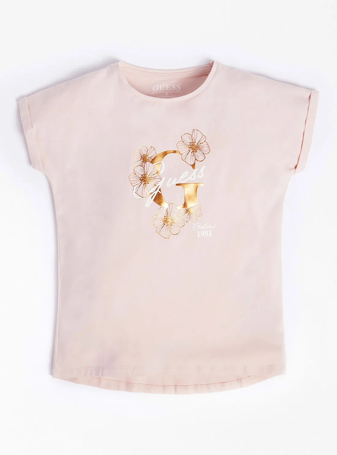 Pink Flower G Logo T-Shirt (8-16)