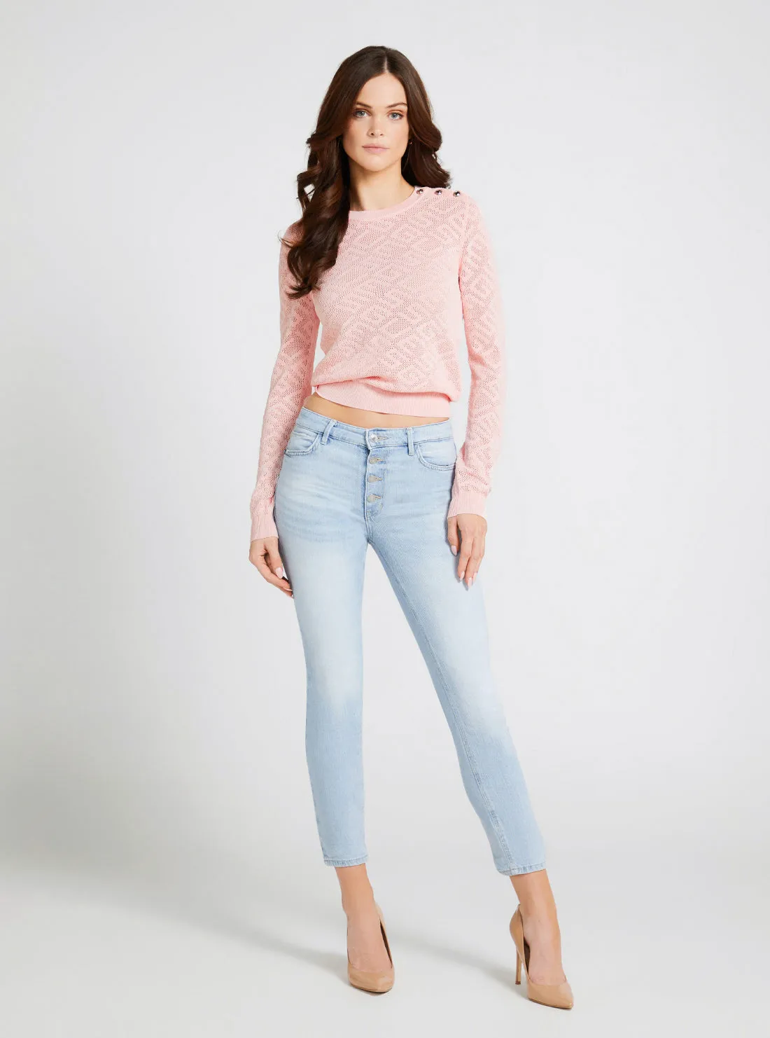 Pink Paula G Logo Top