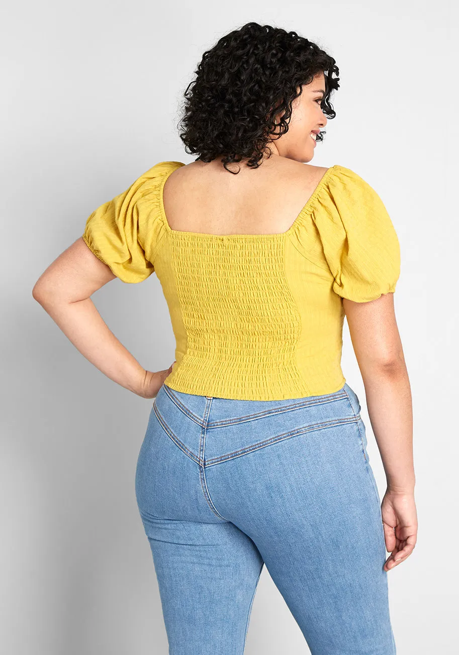 Prairie Much So Puff Sleeve Top