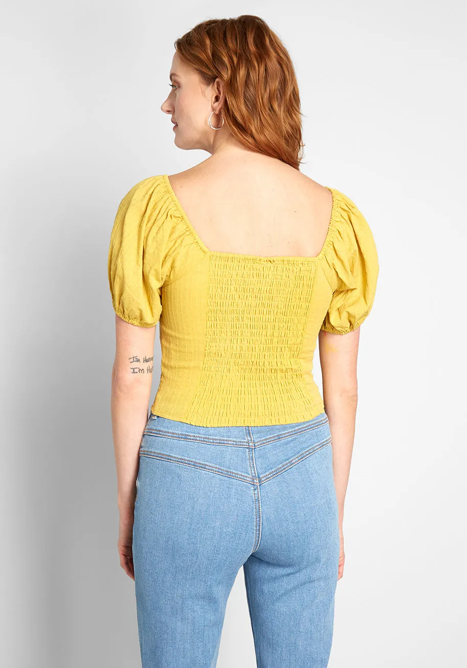 Prairie Much So Puff Sleeve Top