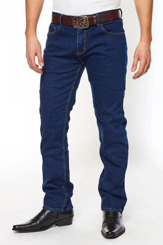 Rodeo Clothing Mens Jeans Super Skinny Fit in Dark Blue HLP-505-DKBLUE