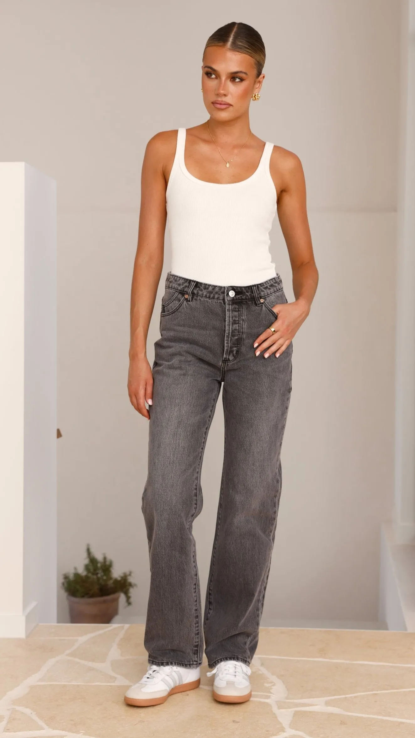 Rollas 90s Relaxed Jean - Vintage Black / Worn Black