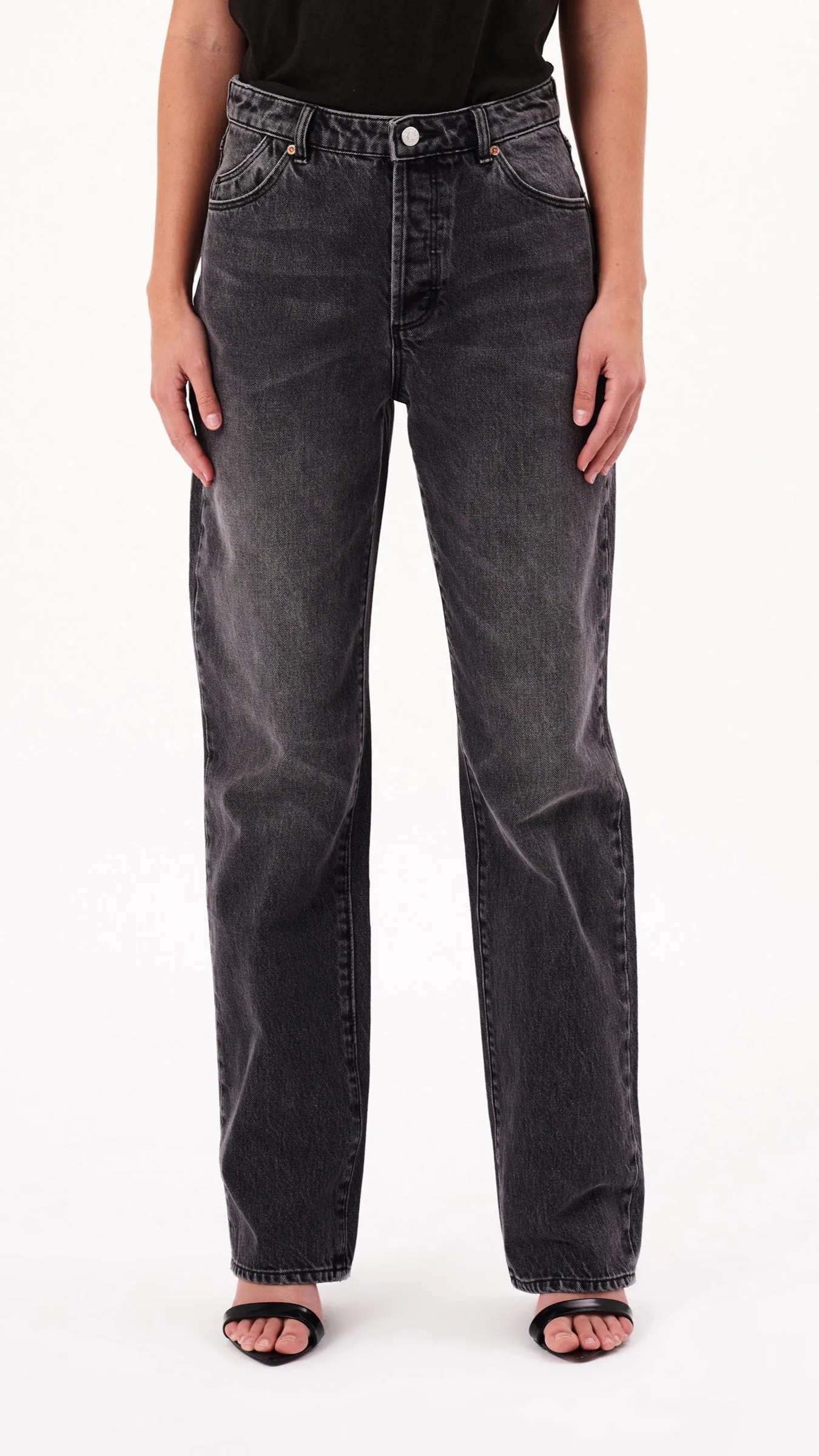 Rollas 90s Relaxed Jean - Vintage Black / Worn Black