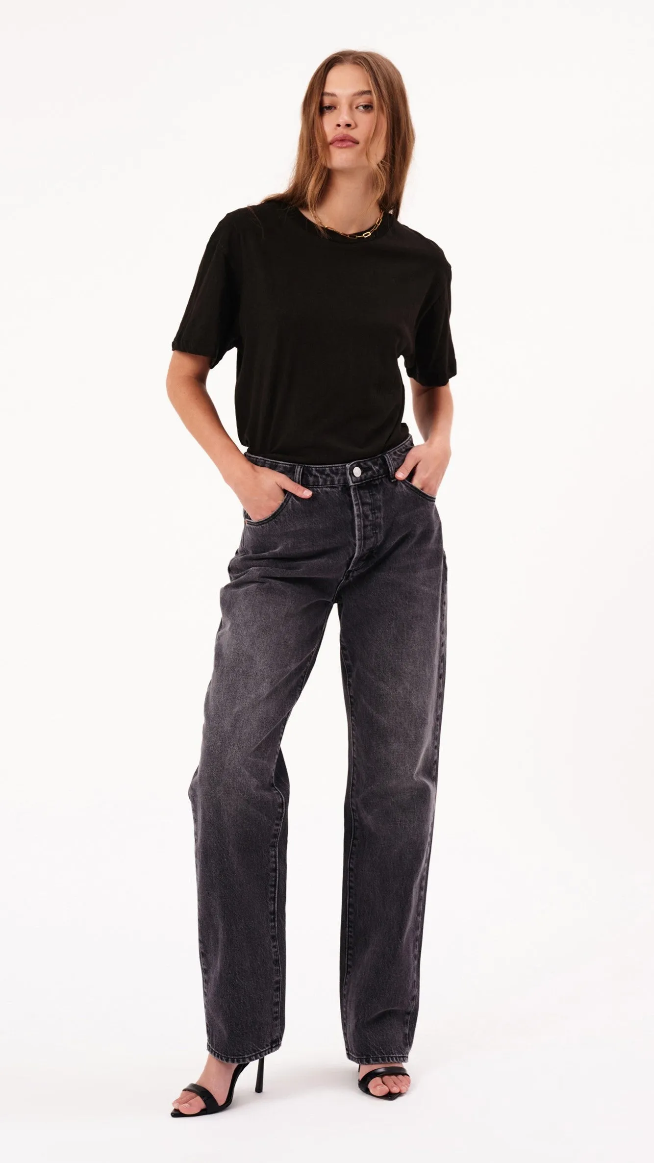 Rollas 90s Relaxed Jean - Vintage Black / Worn Black