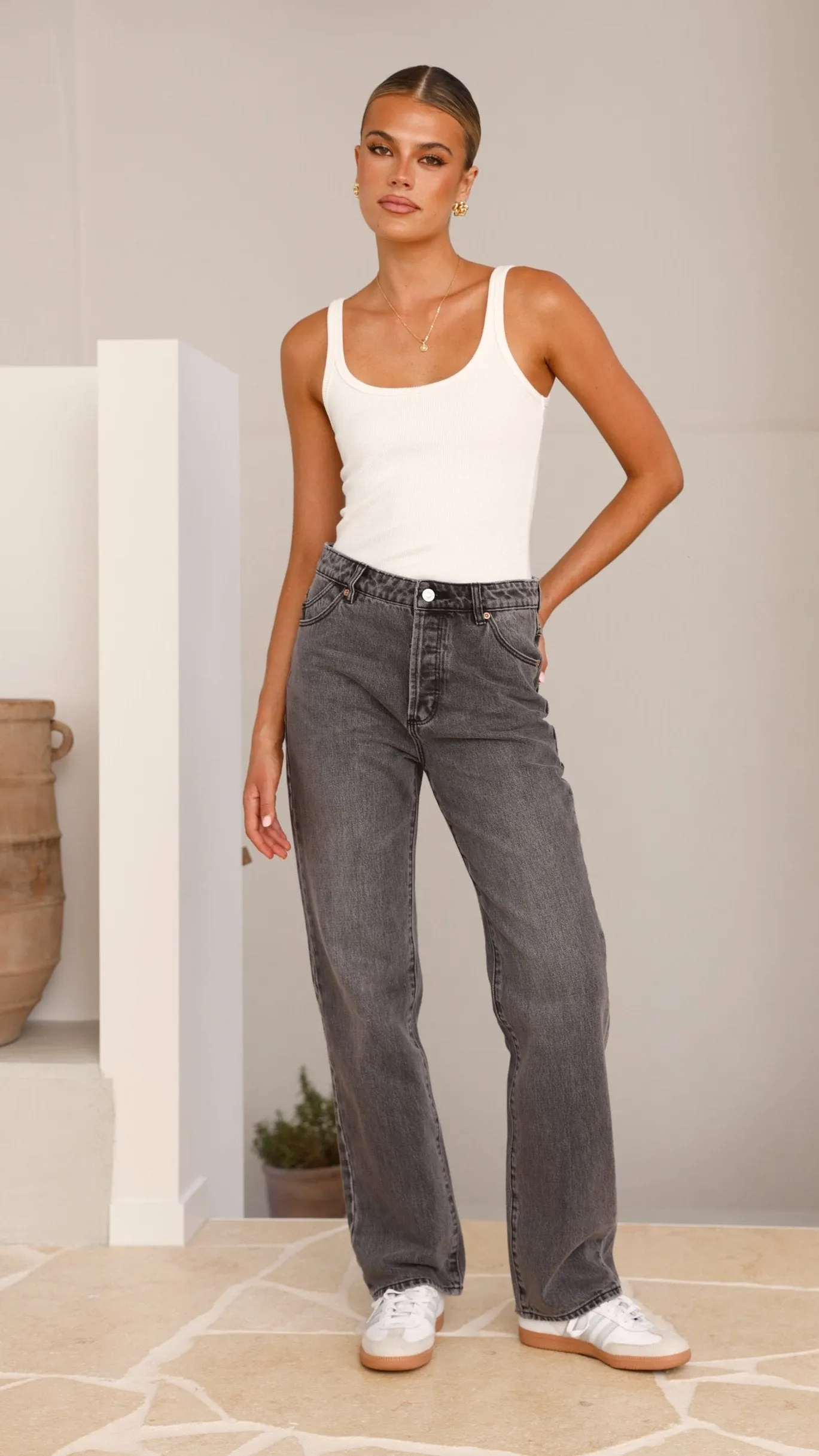 Rollas 90s Relaxed Jean - Vintage Black / Worn Black