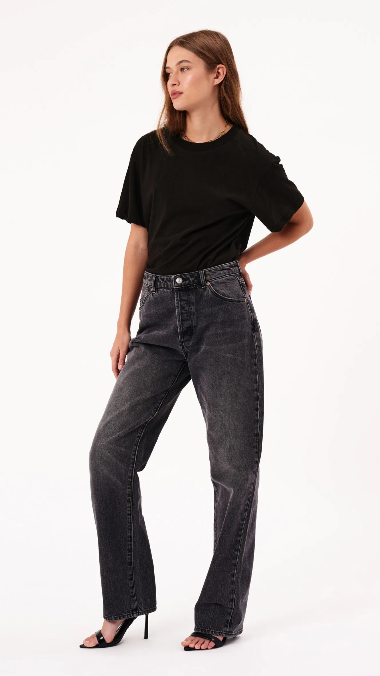 Rollas 90s Relaxed Jean - Vintage Black / Worn Black