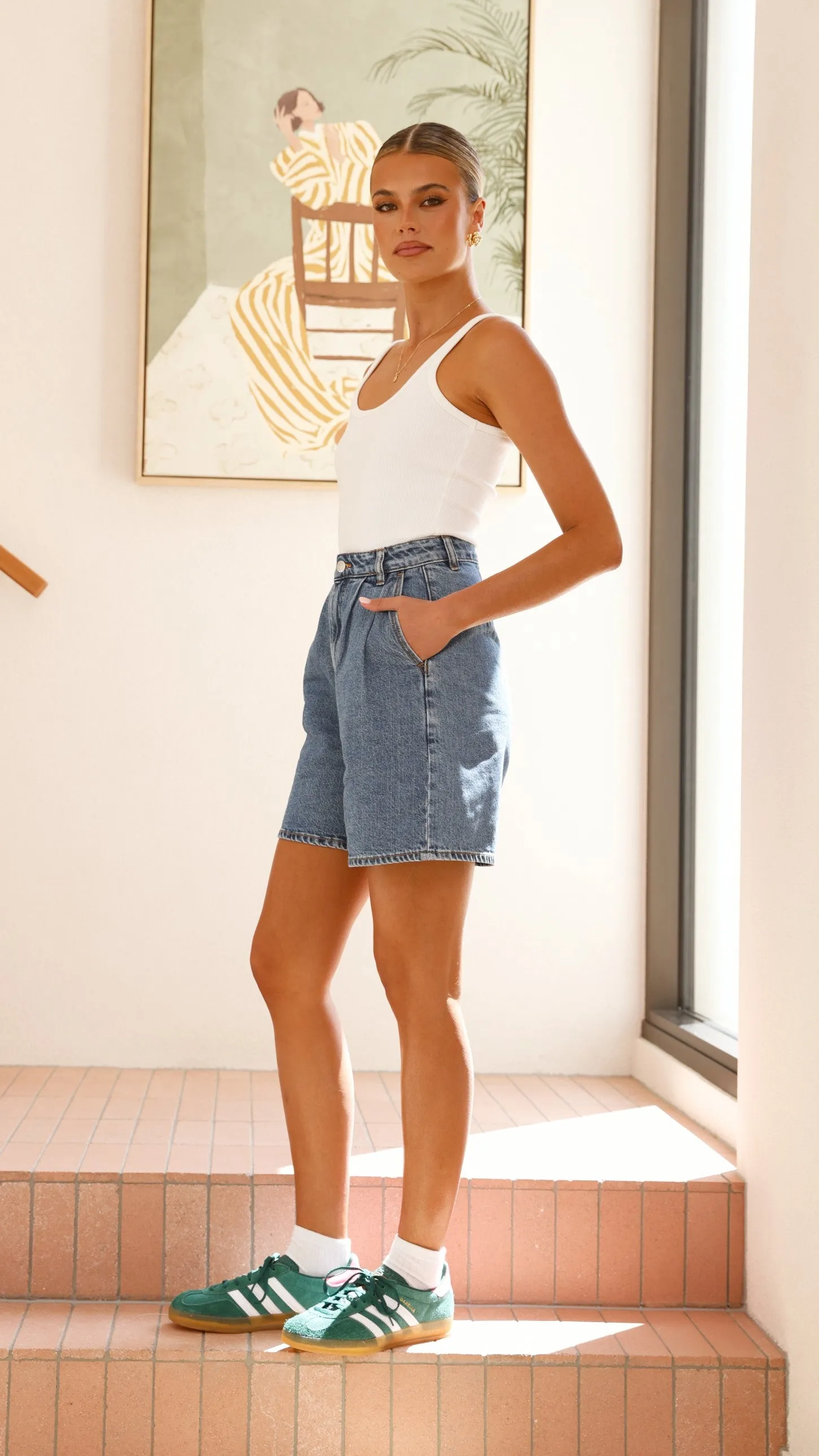 Rollas Horizon Short - Mid Vintage Blue / Cindy Blue